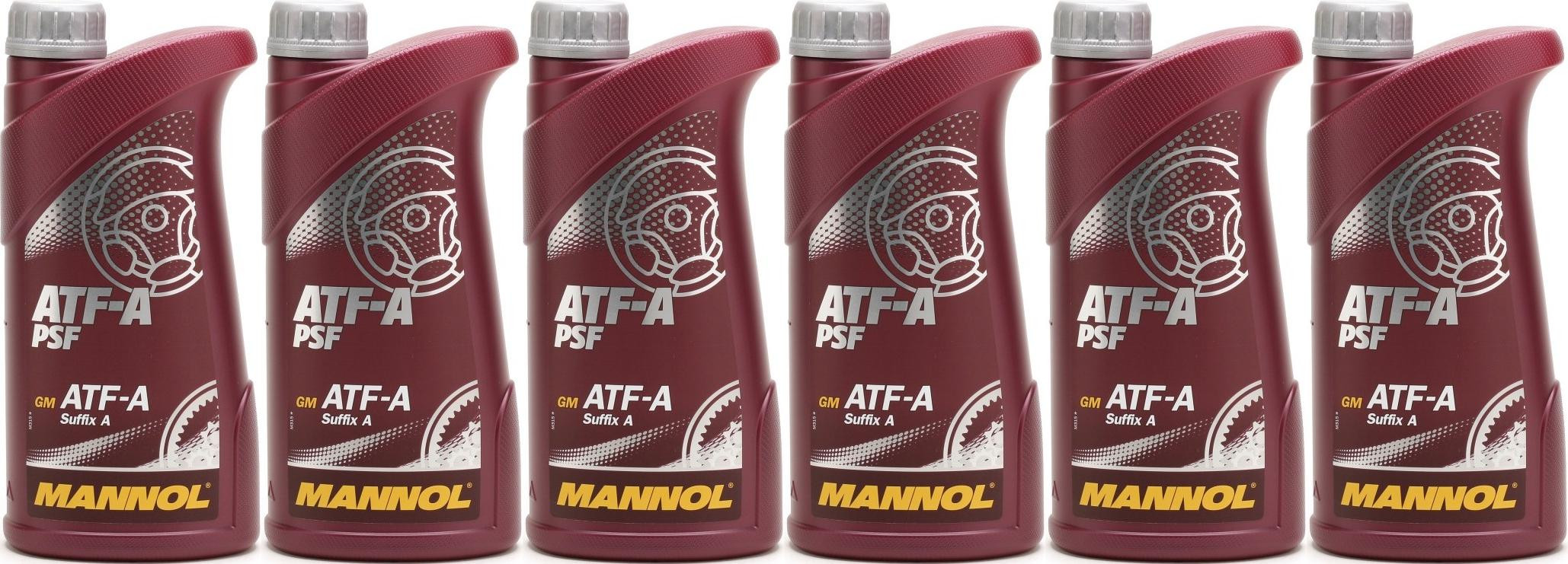MANNOL 8203 ATF-A PSF Power steering fluid 6x 1l = 6 Liter