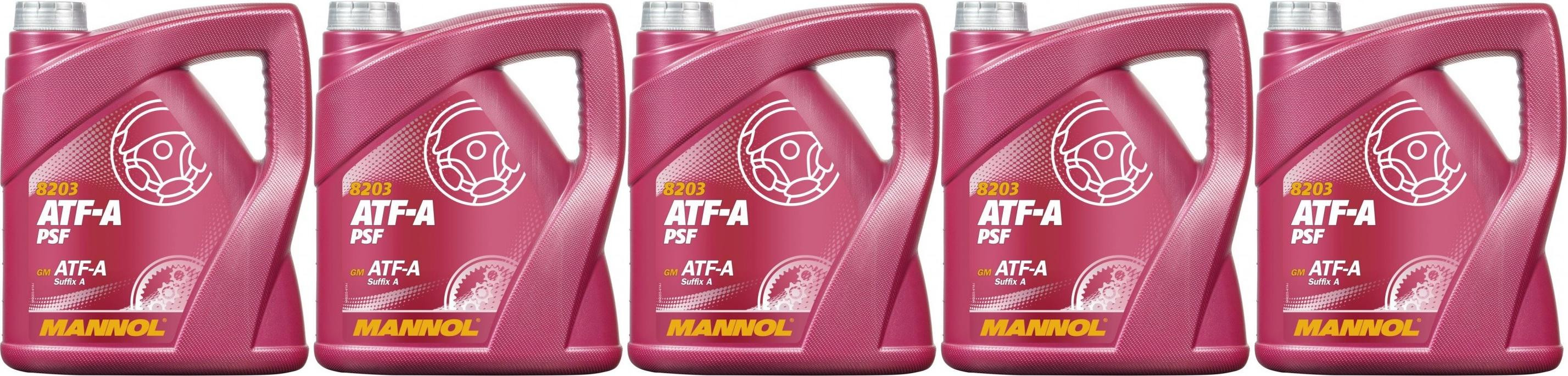 MANNOL 8203 ATF-A PSF Power steering fluid 5x 4l = 20 Liter