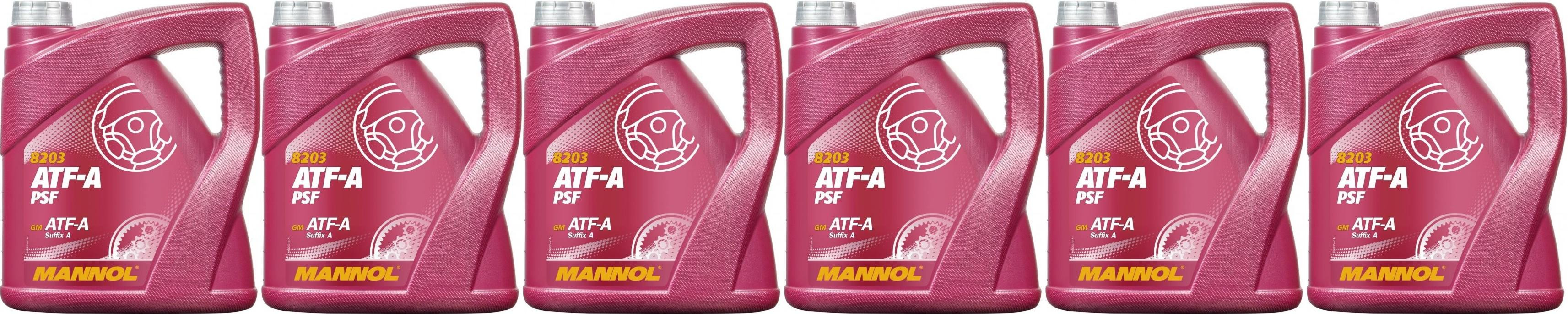 MANNOL 8203 ATF-A PSF Power steering fluid 6x 4l = 24 Liter