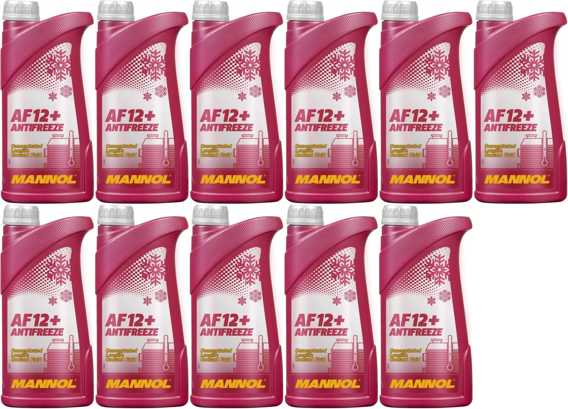 MANNOL Kühlerfrostschutz AF12+ 11x 1l = 11 Liter