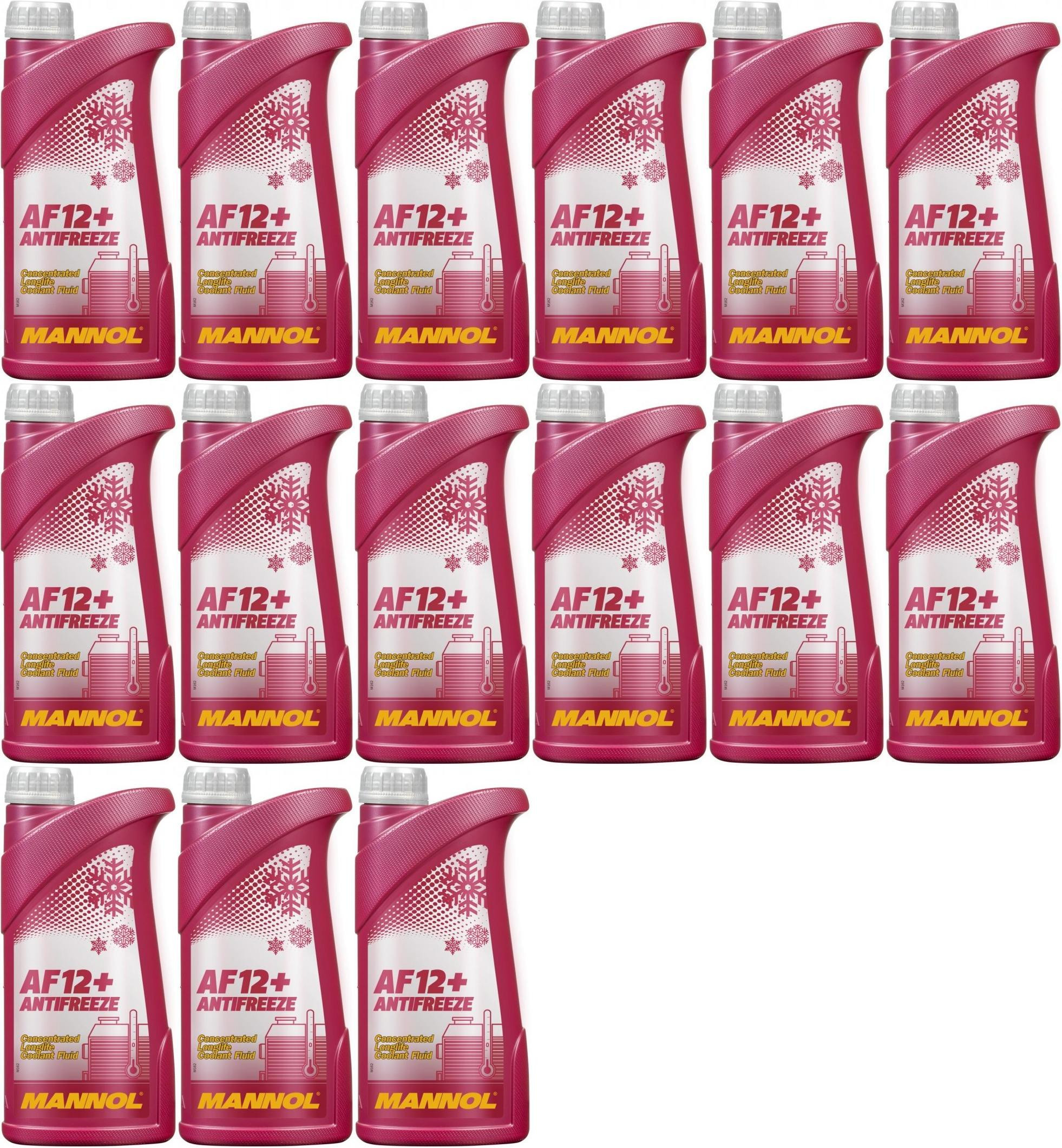 MANNOL Kühlerfrostschutz AF12+ 15x 1l = 15 Liter