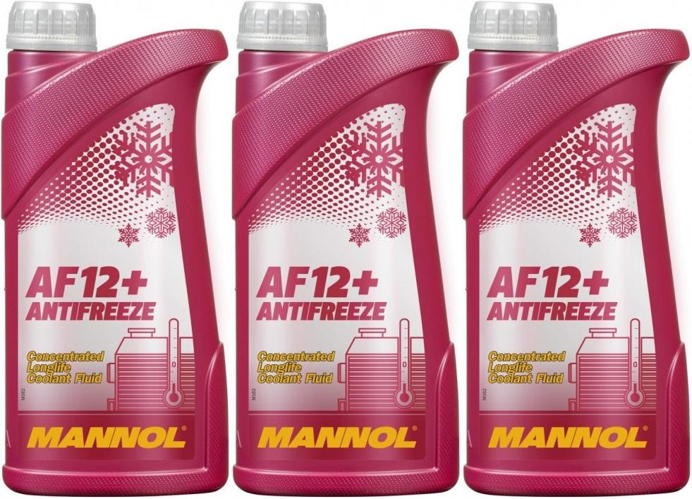 MANNOL Kühlerfrostschutz AF12+ 3x 1l = 3 Liter
