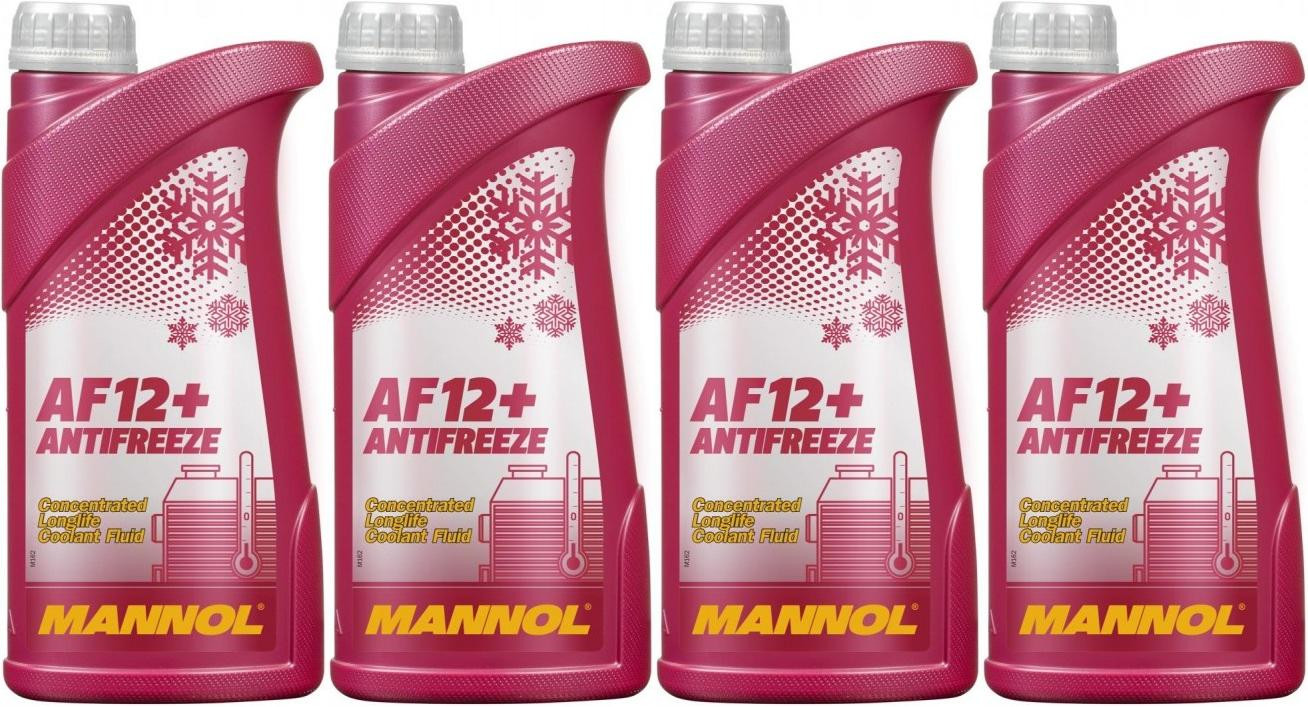 MANNOL Kühlerfrostschutz AF12+ 4x 1l = 4 Liter