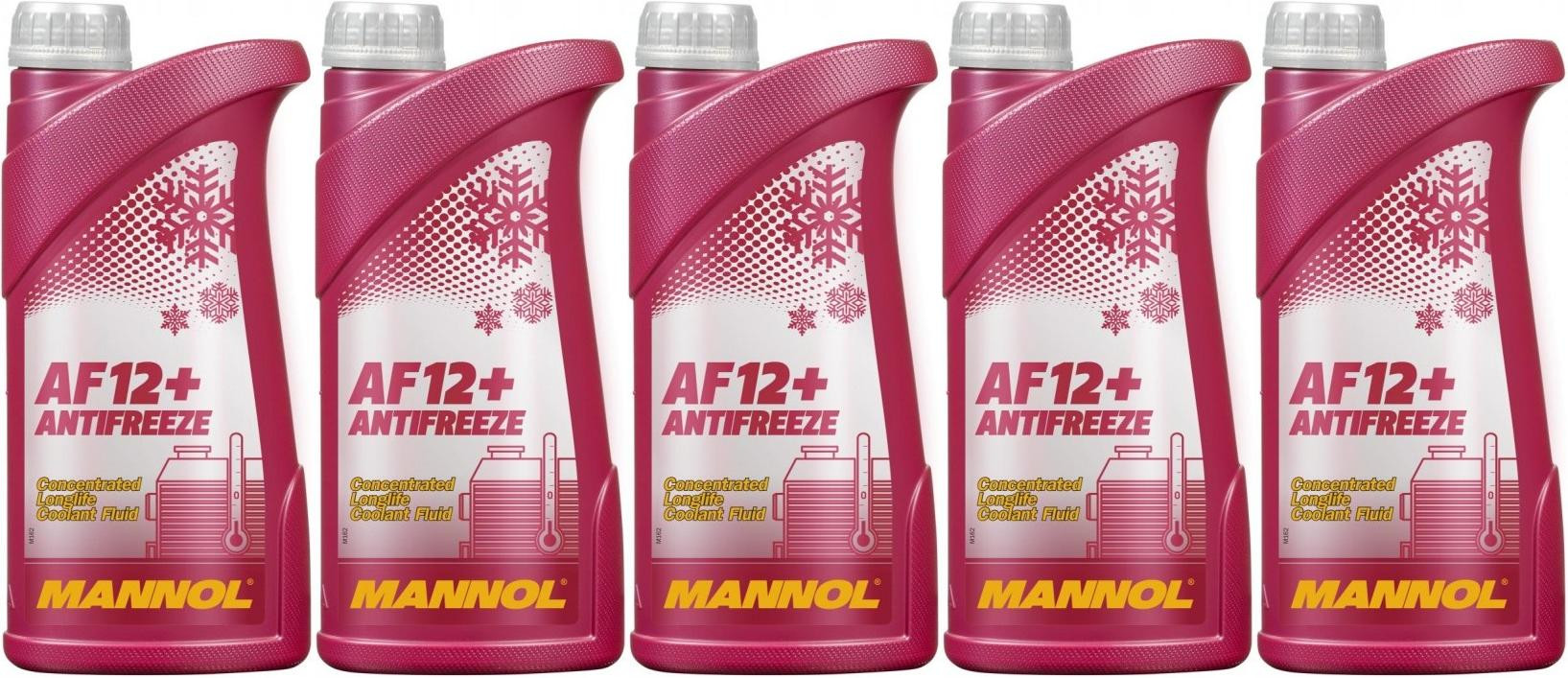 MANNOL Kühlerfrostschutz AF12+ 5x 1l = 5 Liter
