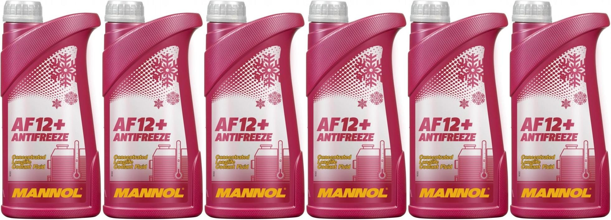 MANNOL Kühlerfrostschutz AF12+ 6x 1l = 6 Liter