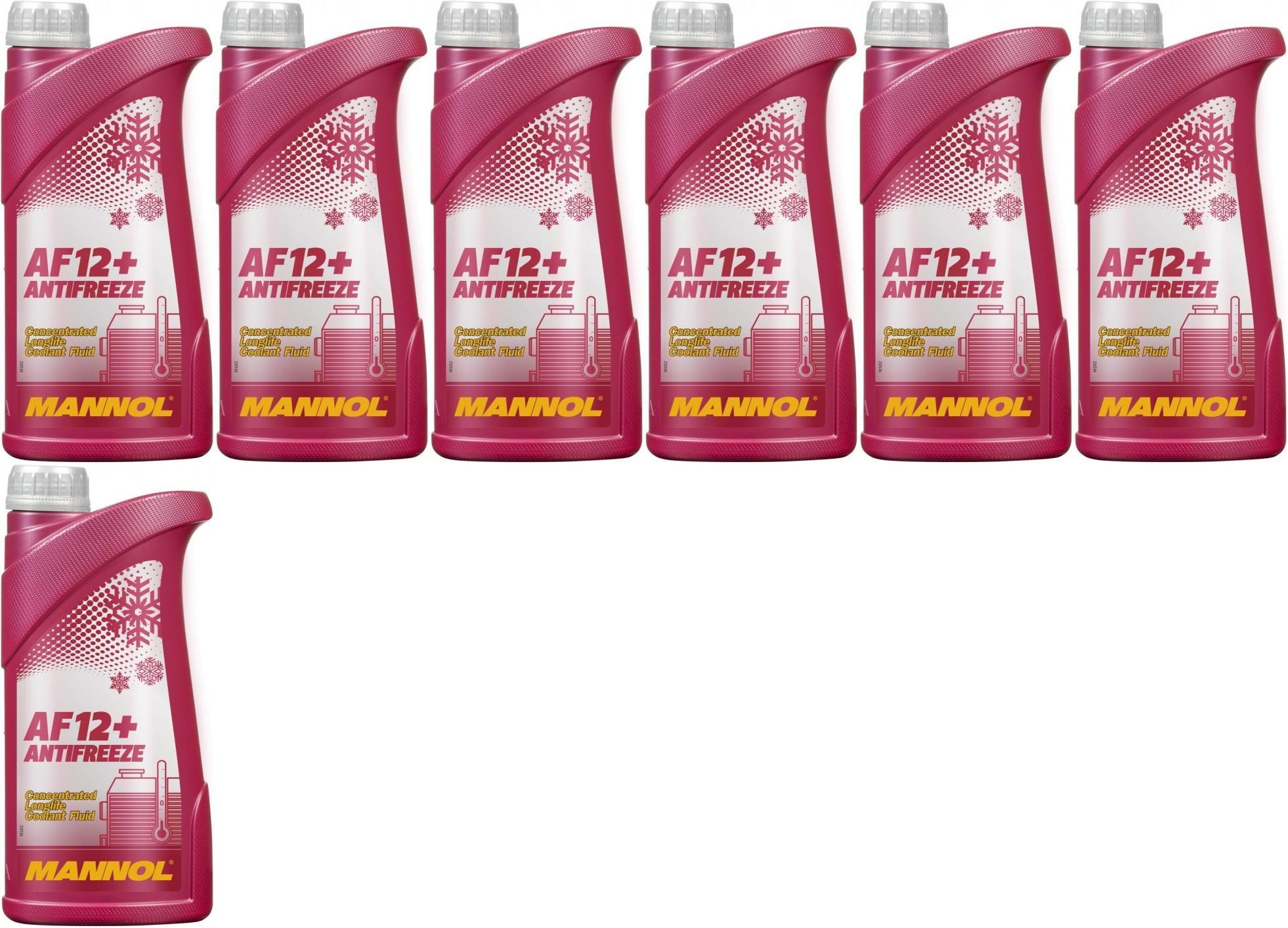 MANNOL Kühlerfrostschutz AF12+ 7x 1l = 7 Liter