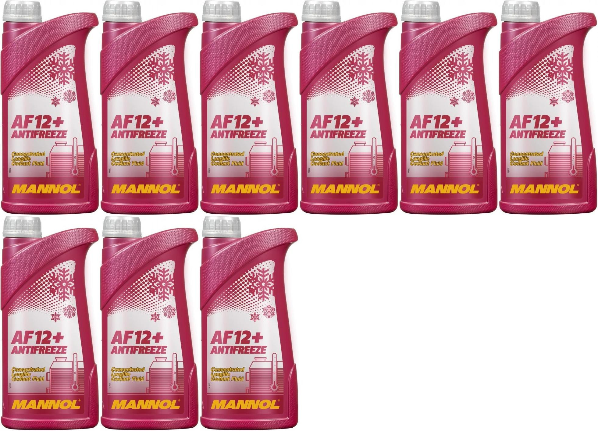 MANNOL Kühlerfrostschutz AF12+ 9x 1l = 9 Liter