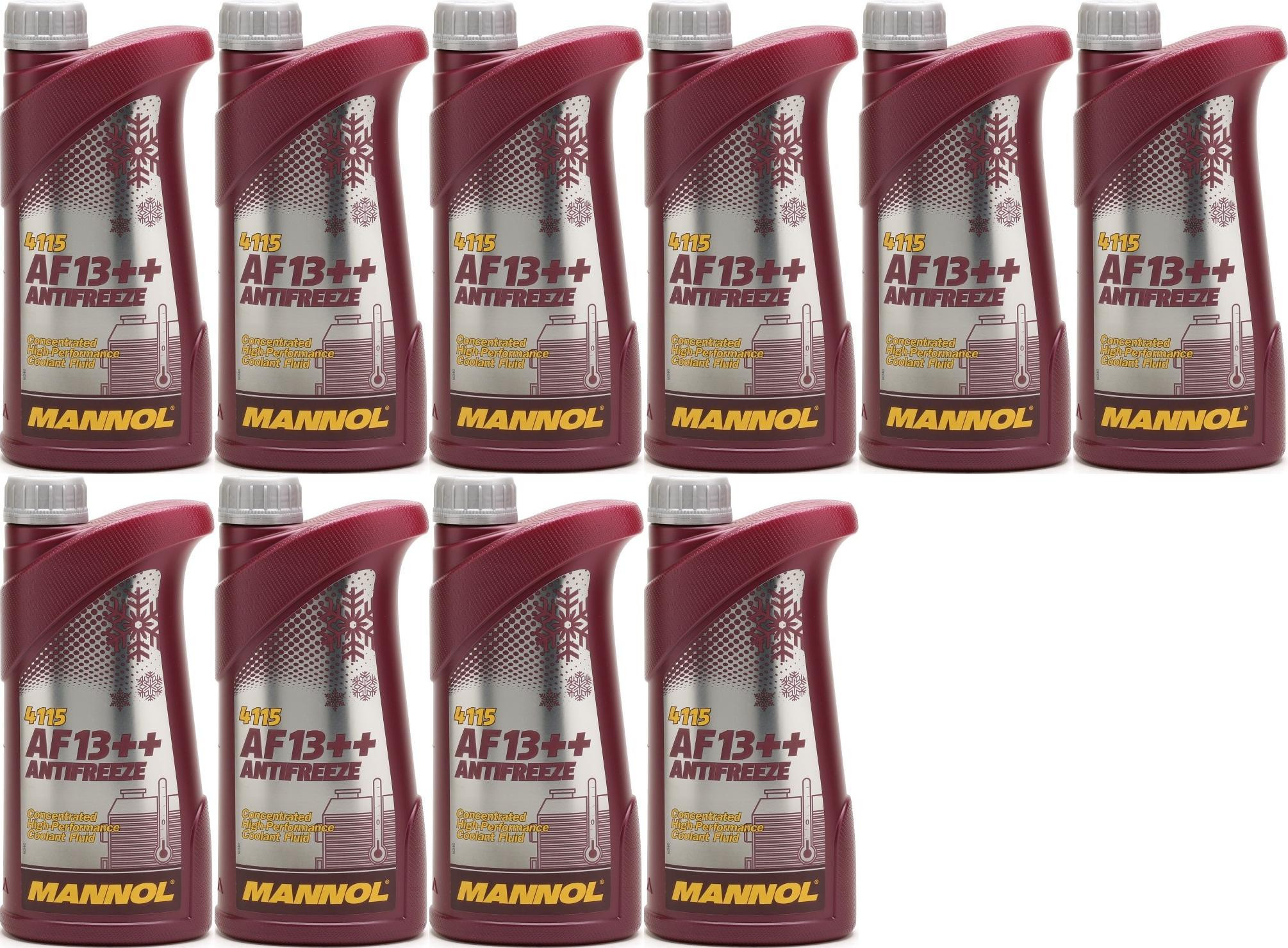 MANNOL Kühlerfrostschutz AF13++ 10x 1l = 10 Liter