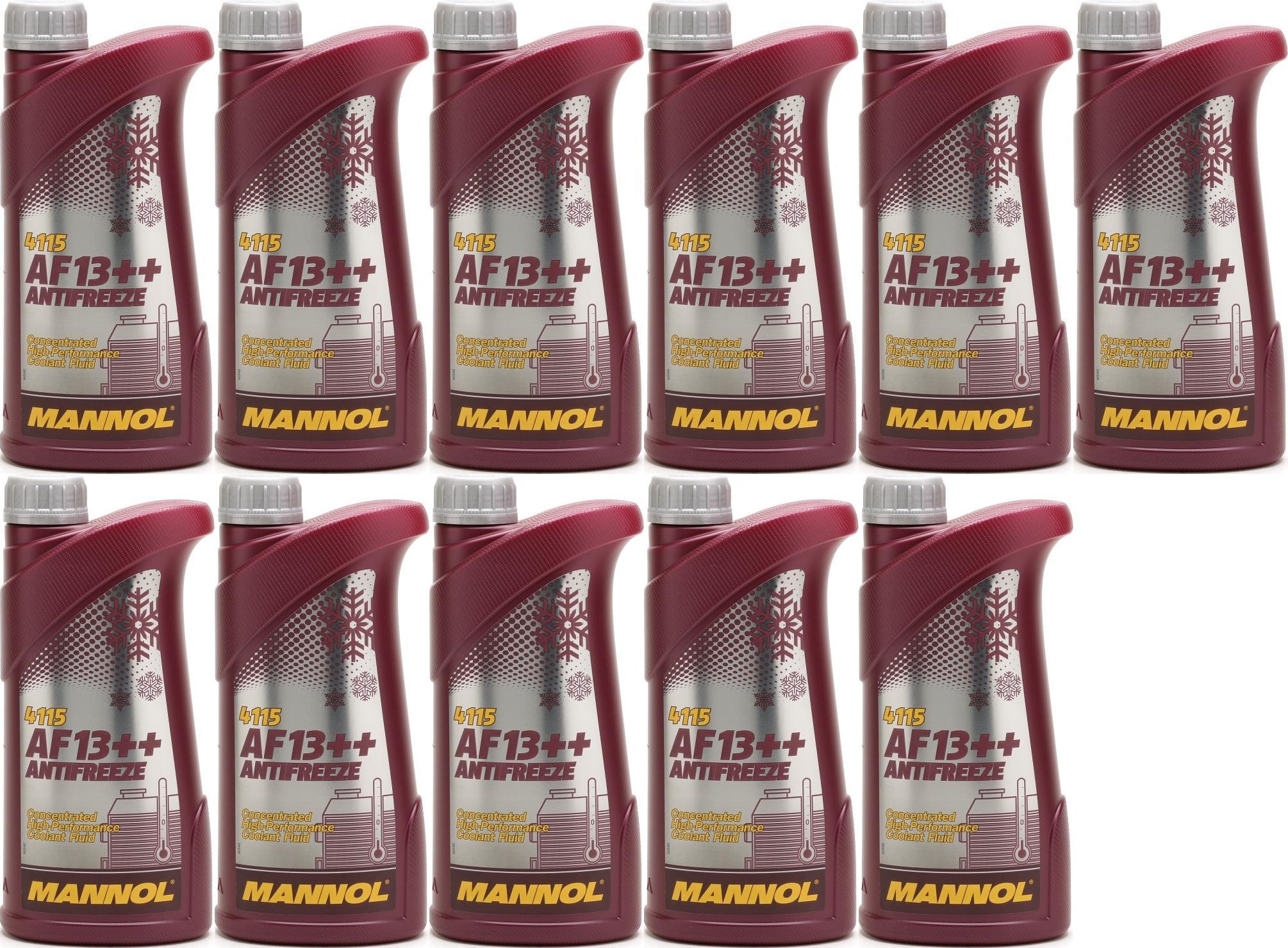 MANNOL Kühlerfrostschutz AF13++ 11x 1l = 11 Liter