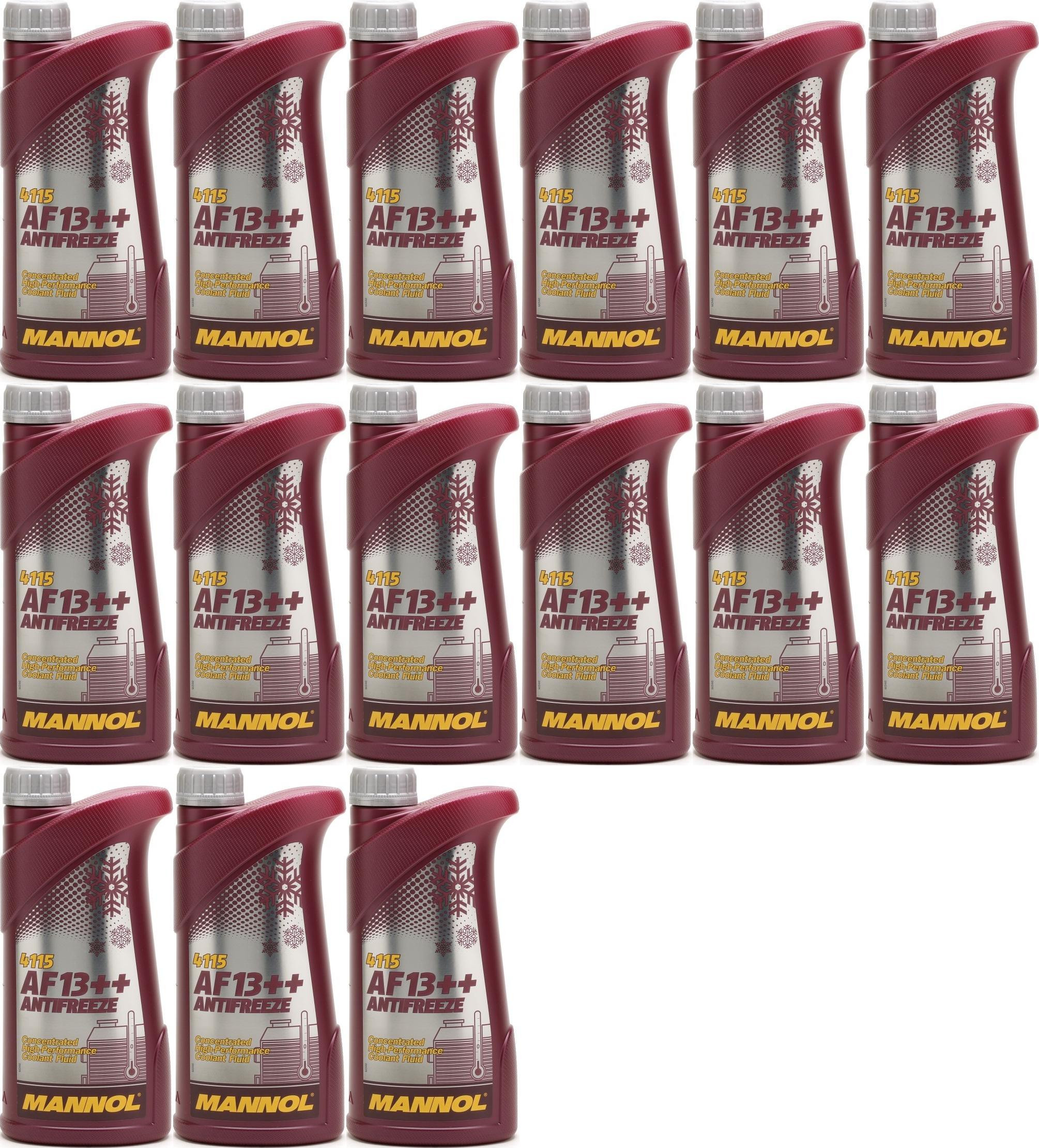 MANNOL Kühlerfrostschutz AF13++ 15x 1l = 15 Liter