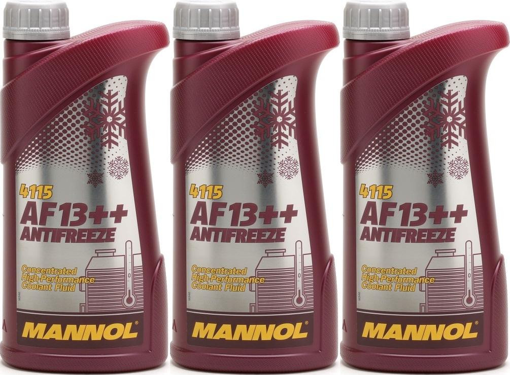MANNOL Kühlerfrostschutz AF13++ 3x 1l = 3 Liter
