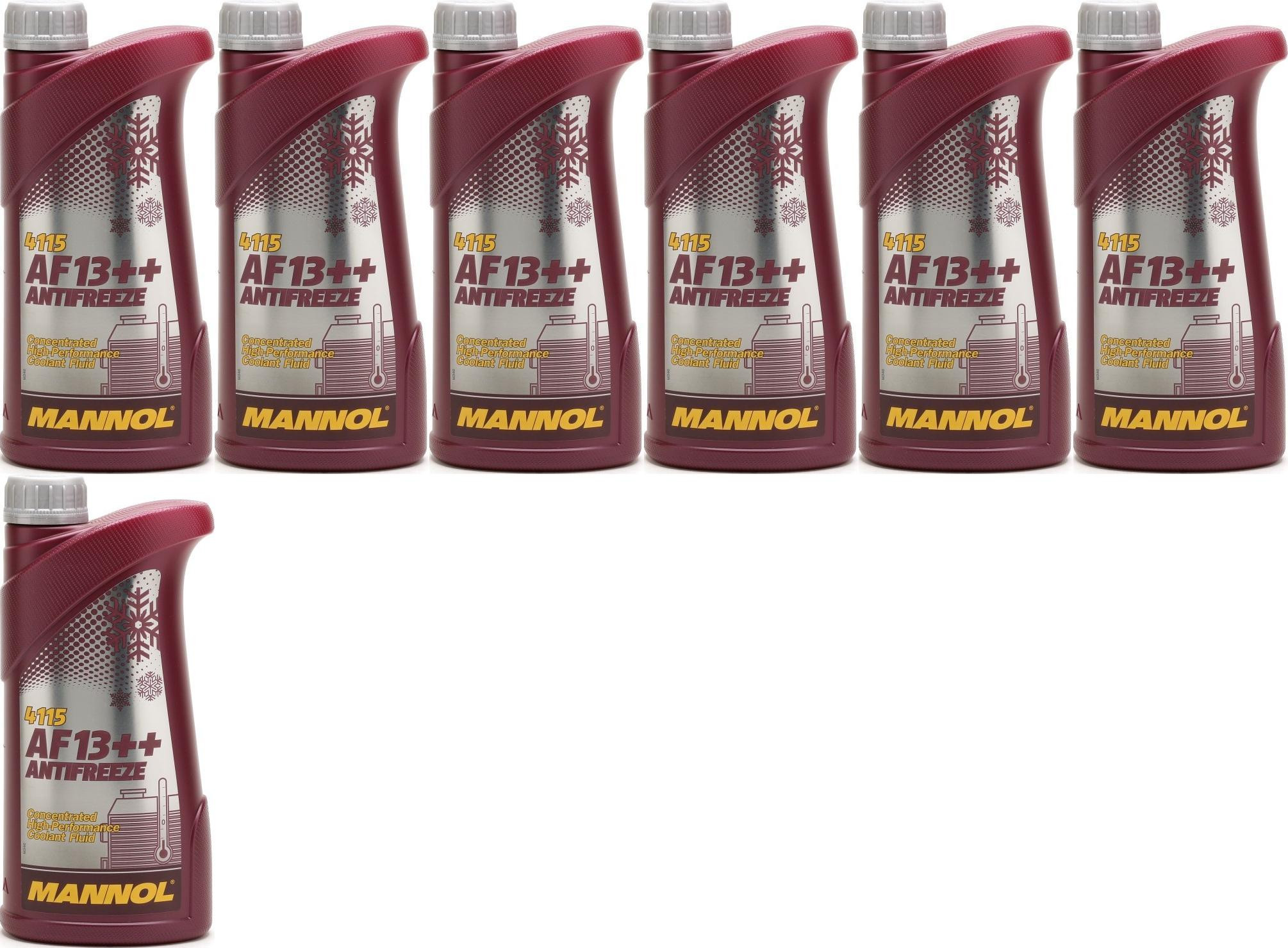 MANNOL Kühlerfrostschutz AF13++ 7x 1l = 7 Liter