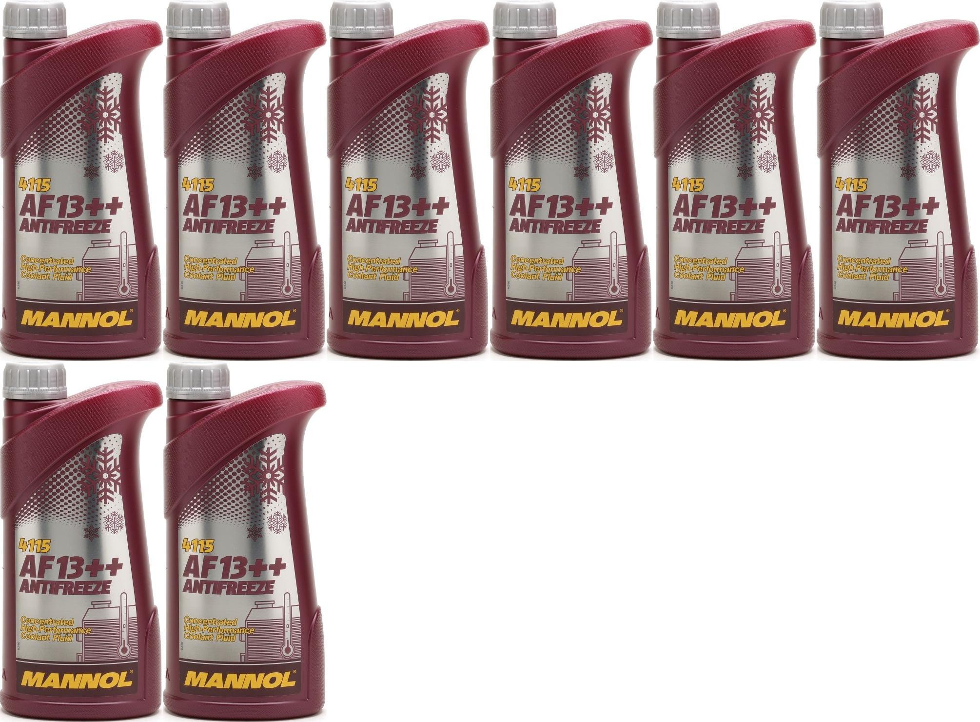 MANNOL Kühlerfrostschutz AF13++ 8x 1l = 8 Liter