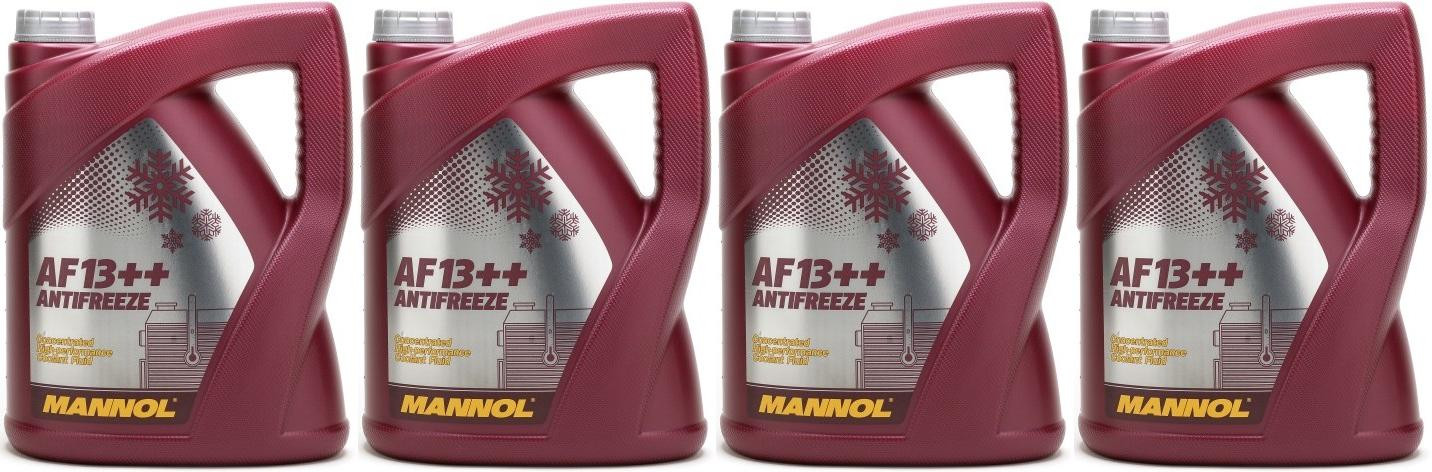 MANNOL Kühlerfrostschutz AF13++ 4x 5 = 20 Liter