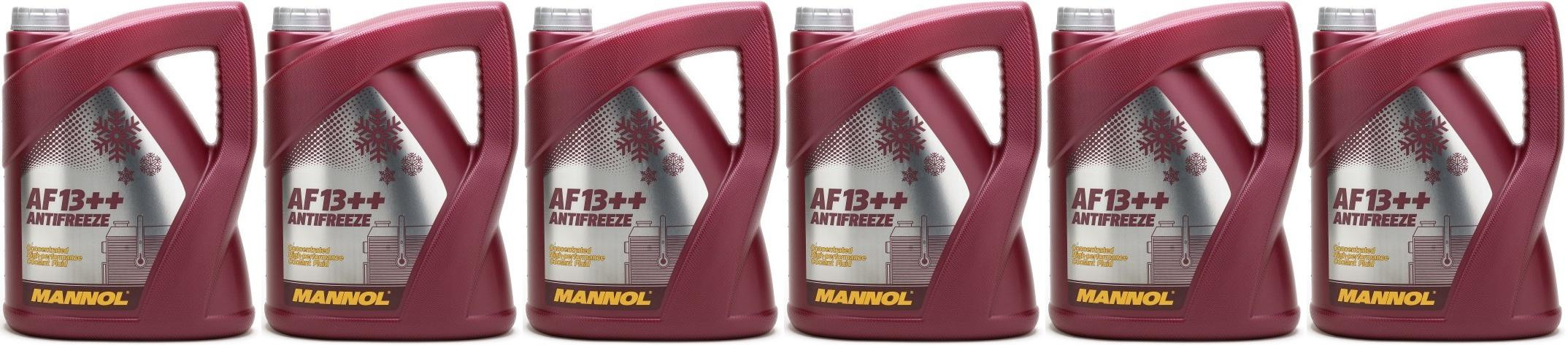MANNOL Kühlerfrostschutz AF13++ 6x 5 = 30 Liter