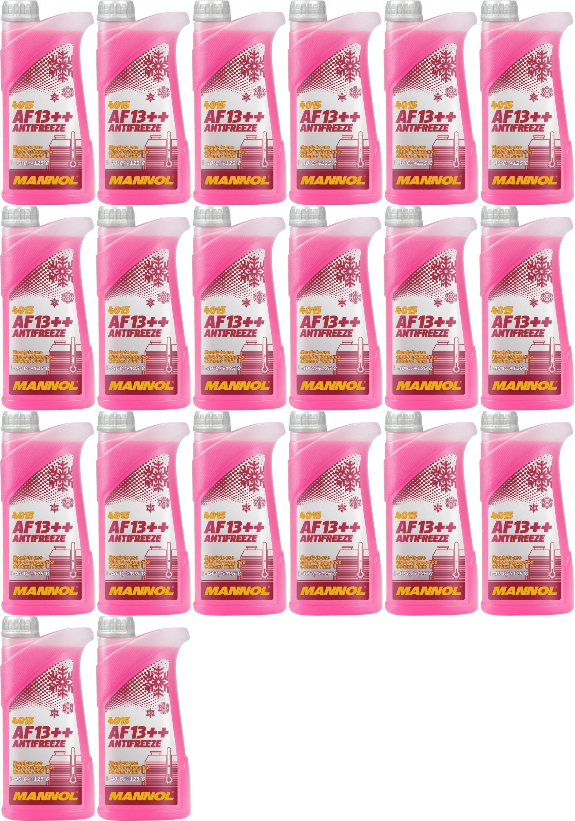 MANNOL Kühlerfrostschutz AF13++ Fertigmischung (- 40°C) 20x 1l = 20 Liter