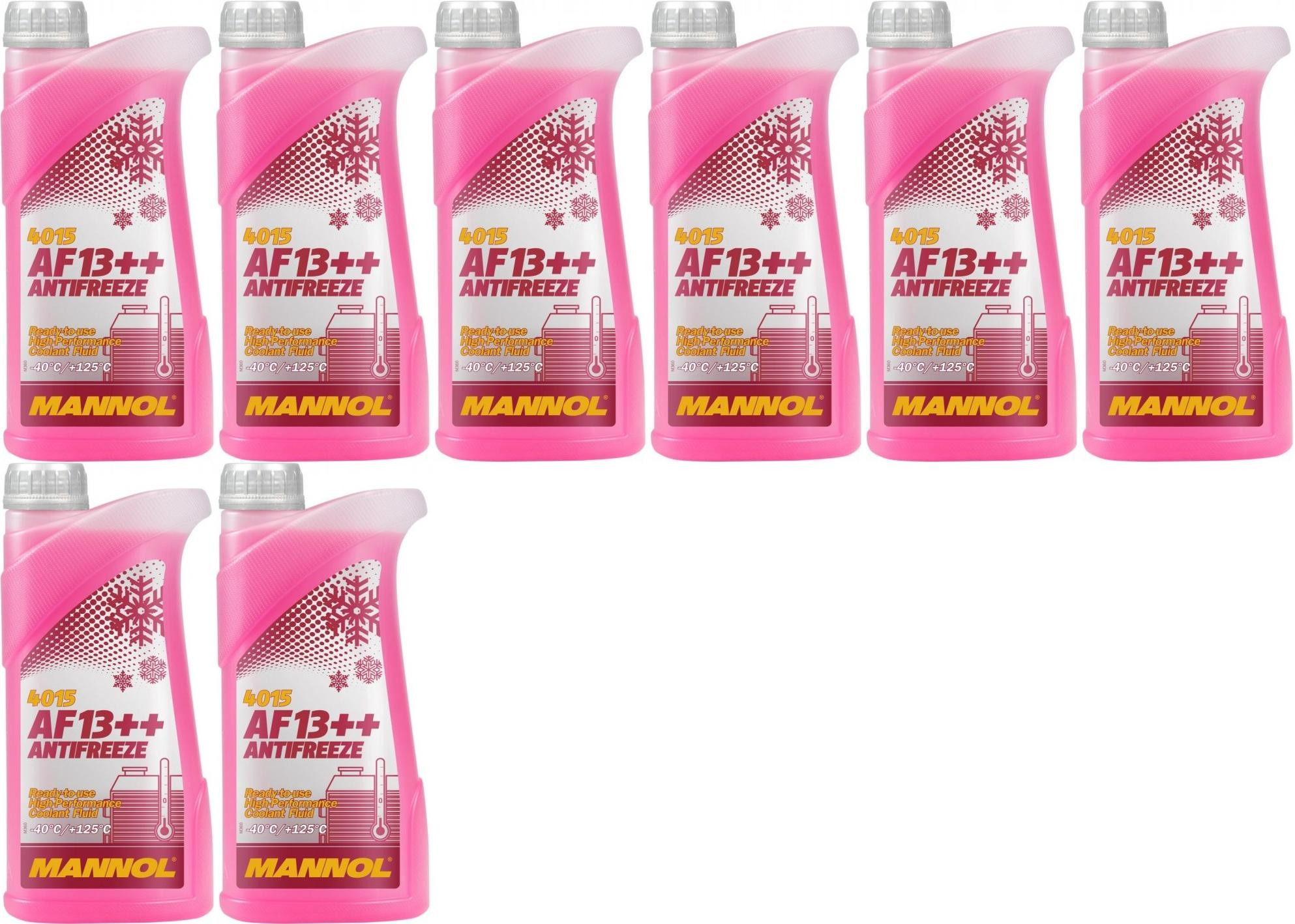 MANNOL Kühlerfrostschutz AF13++ Fertigmischung (- 40°C) 8x 1l = 8 Liter