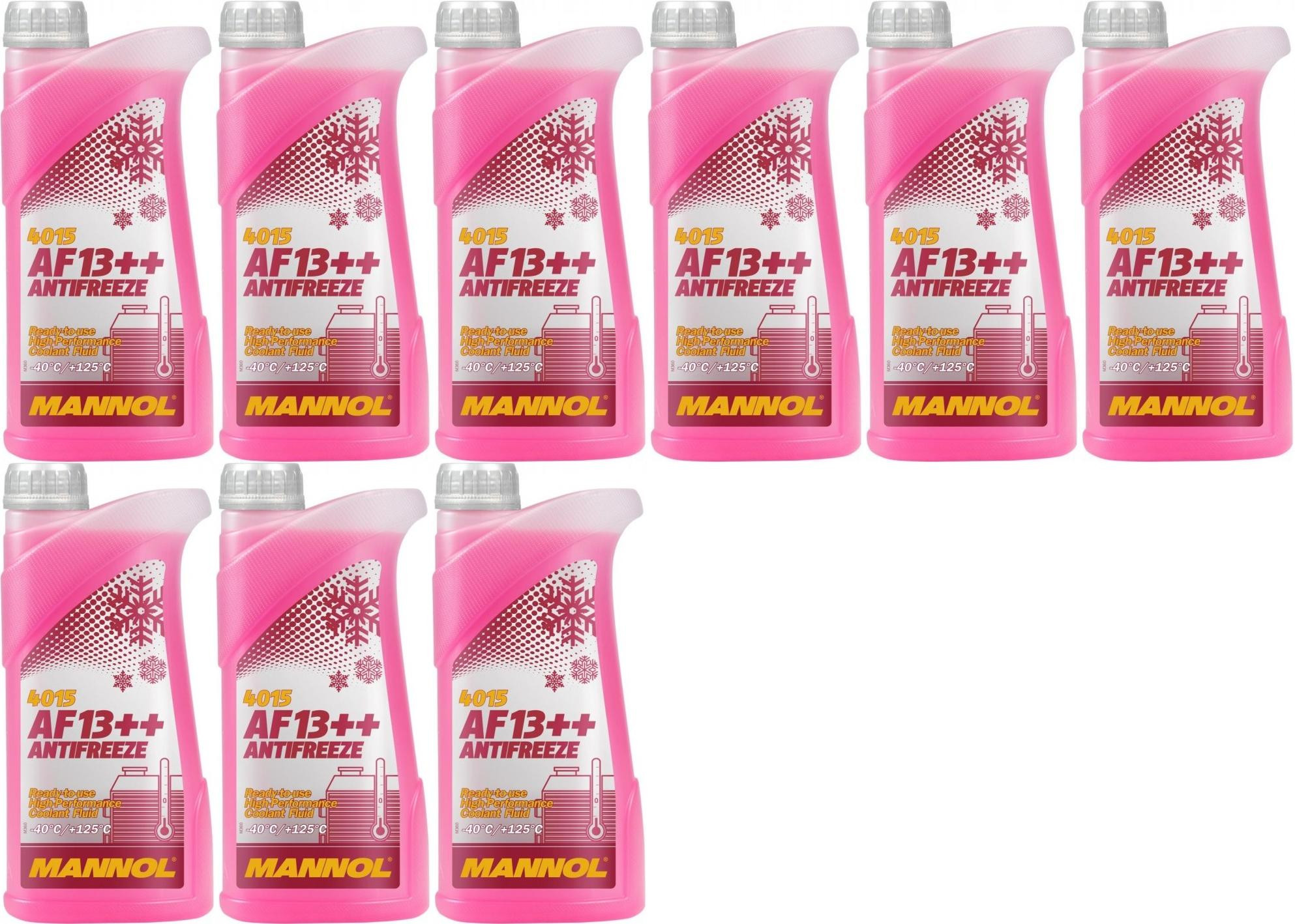 MANNOL Kühlerfrostschutz AF13++ Fertigmischung (- 40°C) 9x 1l = 9 Liter