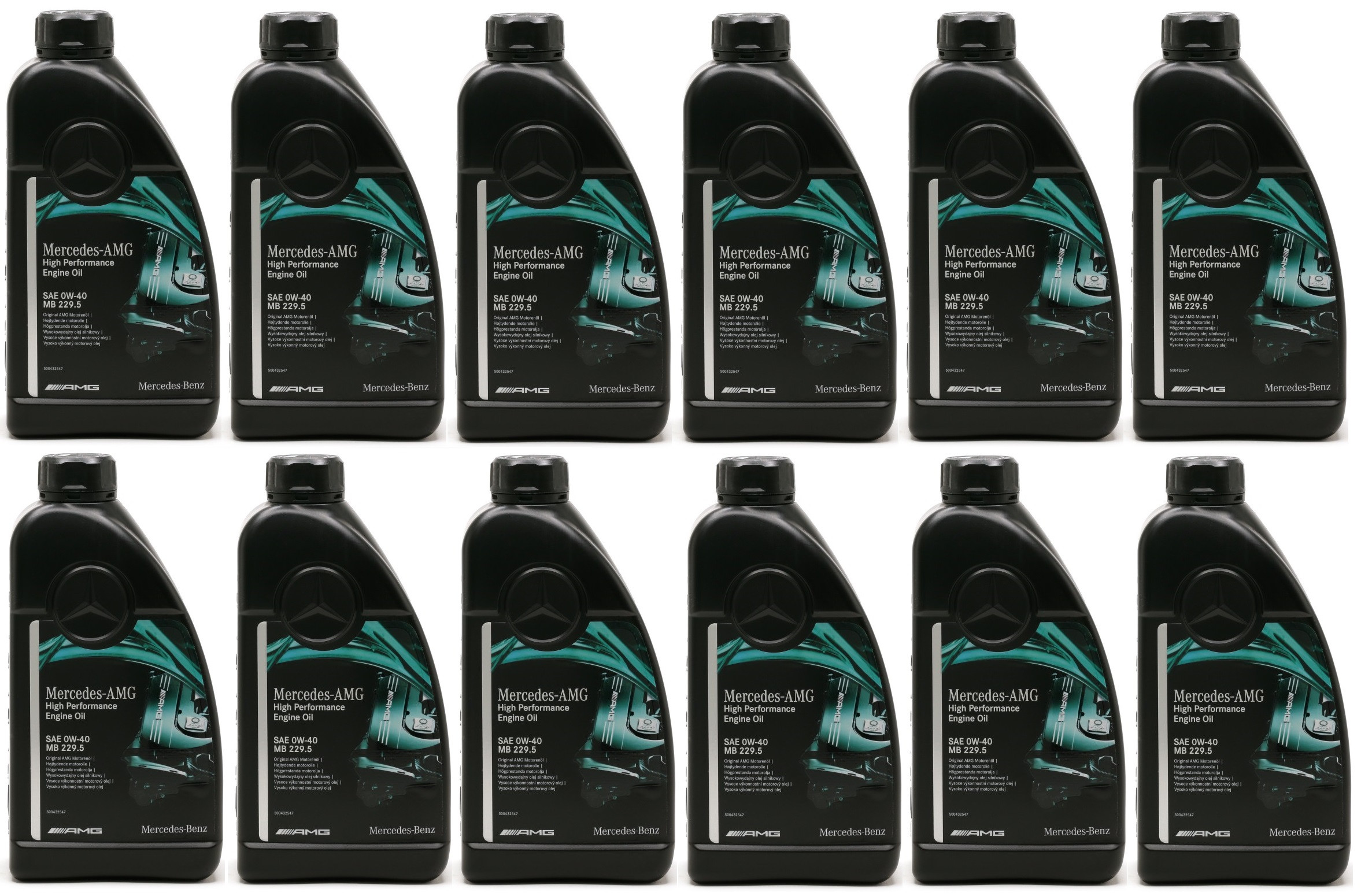 Original Mercedes Benz AMG High Performance MB 229.5 0W-40 12x 1l = 12 Liter