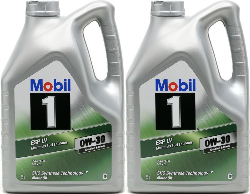 Mobil 1 ESP LV 0W-30 (A5/B5, C2) Motoröl 2x 5 = 10 Liter