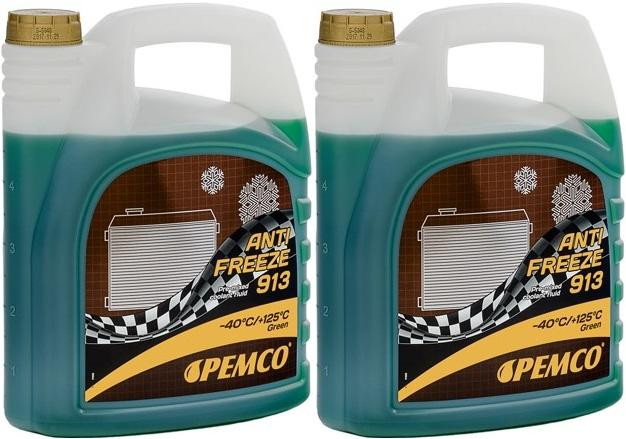 Pemco Kühlerfrostschutz Antifreeze 913 (-40)Hightec Fertigmischung 2x5= 10 Liter