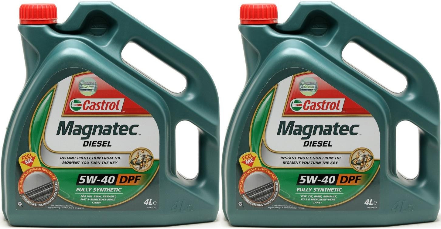 Castrol Magnatec Diesel 5W-40 DPF Motoröl 2x 4l = 8 Liter