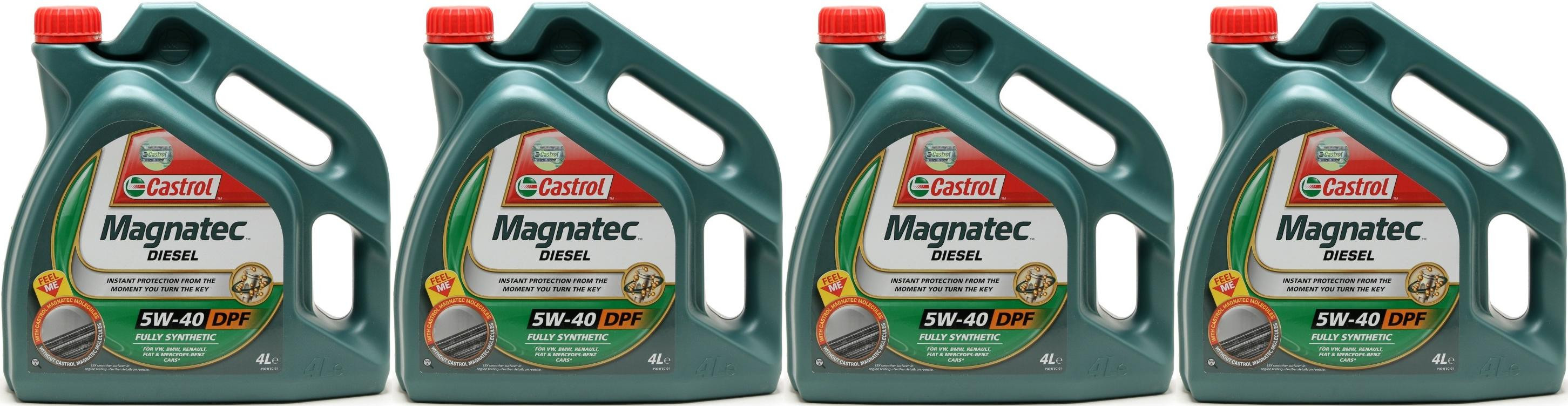 Castrol Magnatec Diesel 5W-40 DPF Motoröl 4x 4l = 16 Liter