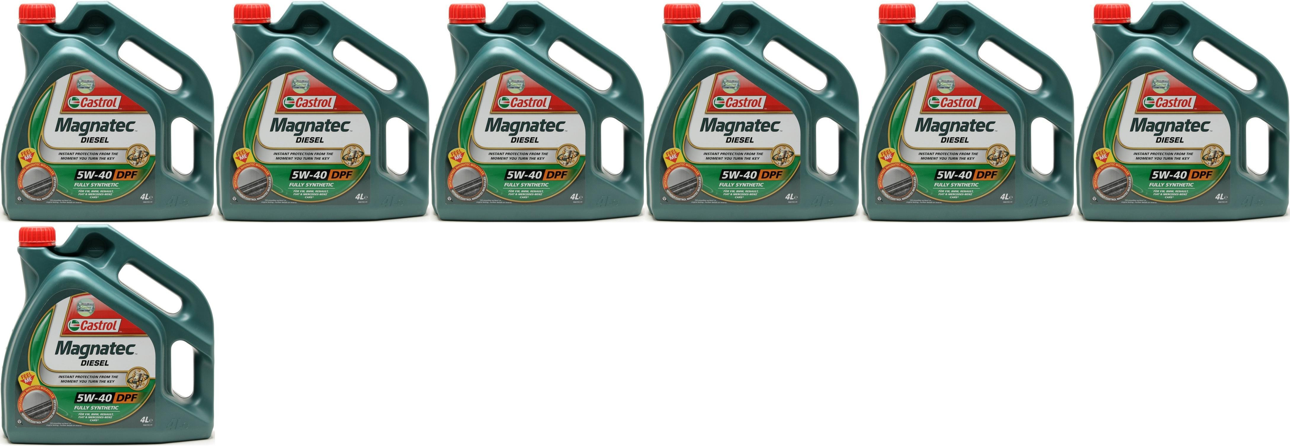 Castrol Magnatec Diesel 5W-40 DPF Motoröl 7x 4l = 28 Liter