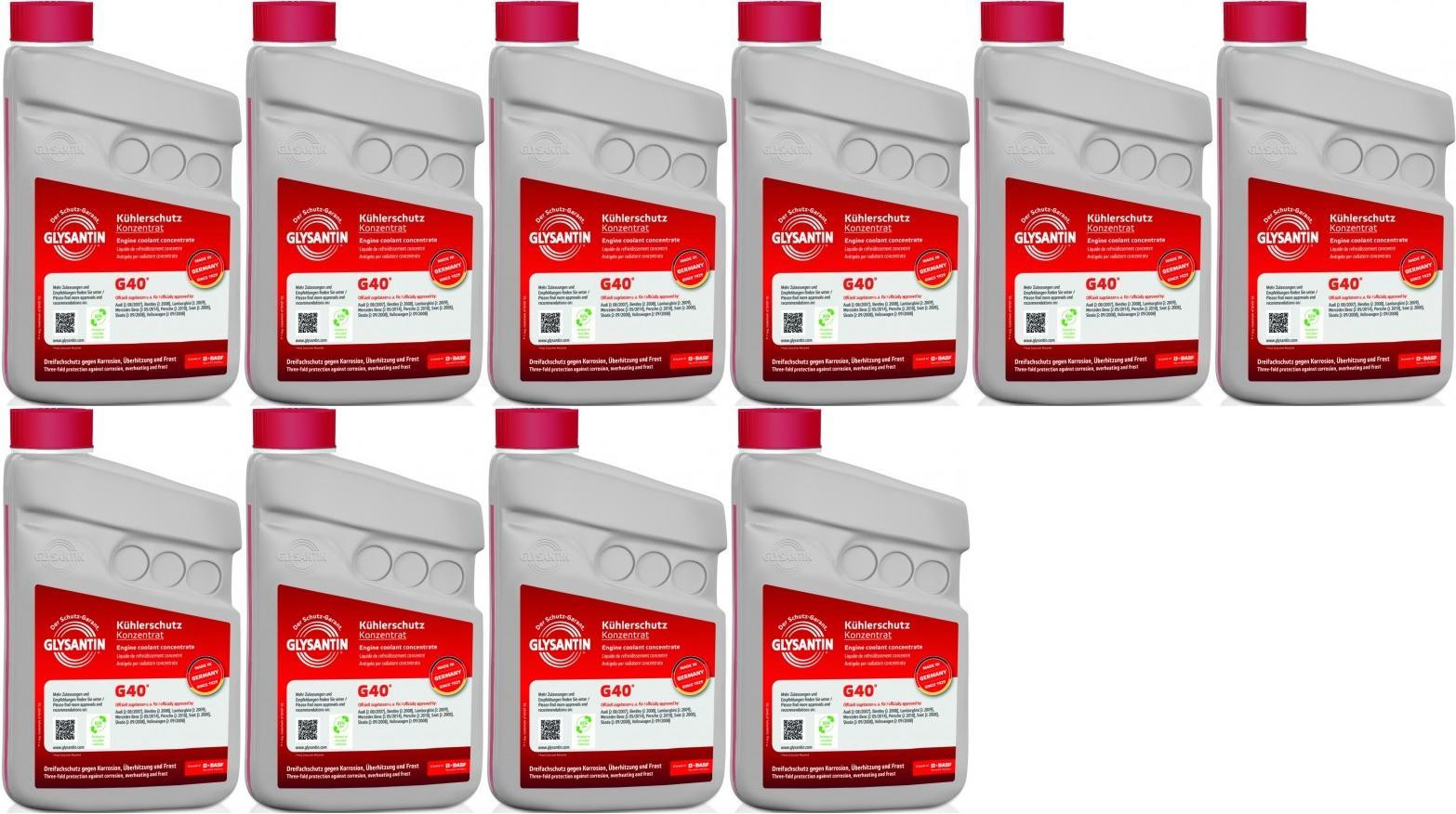 BASF Glysantin G40 Kühlerschutz Konzentrat 1 Liter 10x 1l = 10 Liter