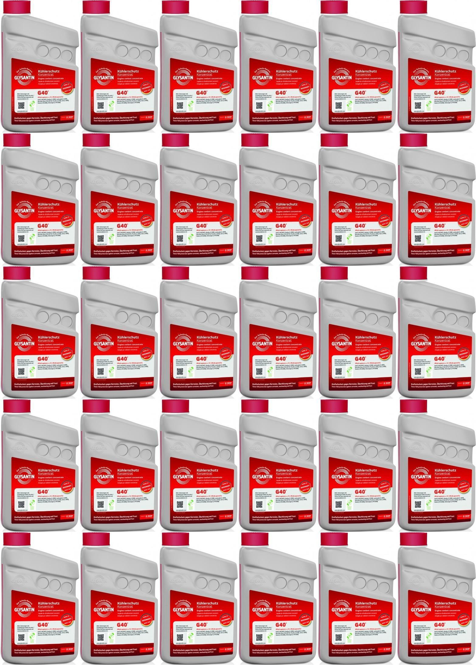 BASF Glysantin G40 Kühlerschutz Konzentrat 1 Liter 30x 1l = 30 Liter