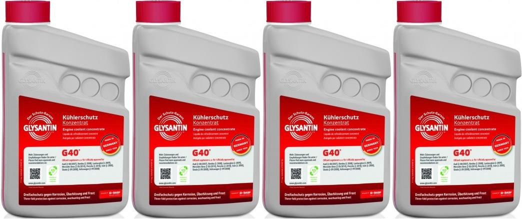 BASF Glysantin G40 Kühlerschutz Konzentrat 1 Liter 4x 1l = 4 Liter