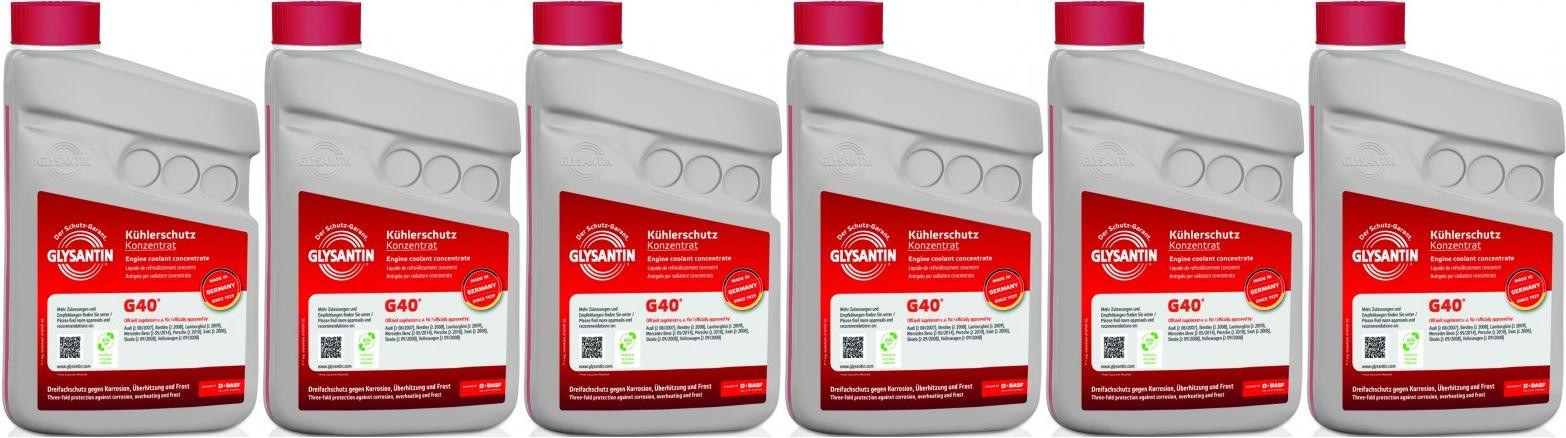 BASF Glysantin G40 Kühlerschutz Konzentrat 1 Liter 6x 1l = 6 Liter