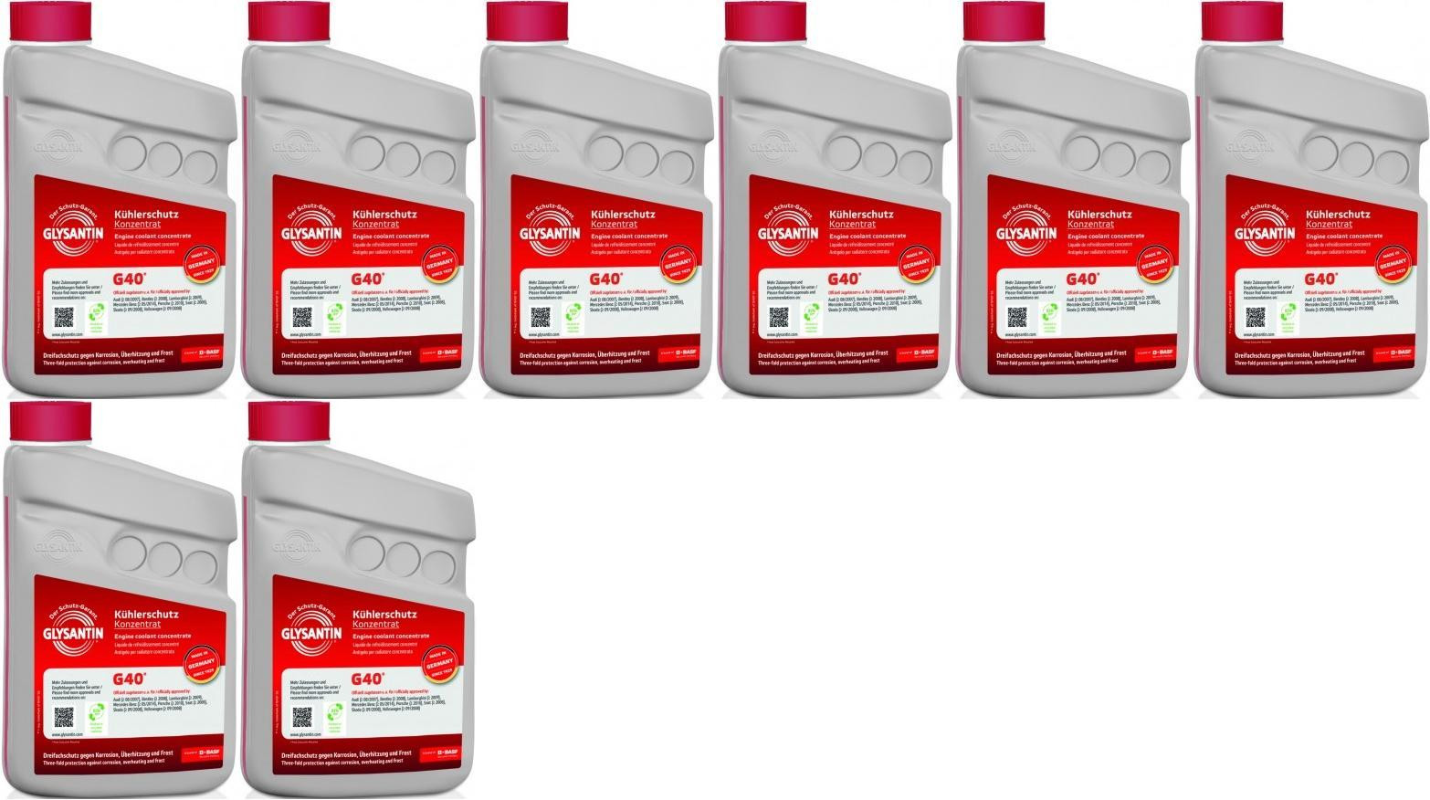 BASF Glysantin G40 Kühlerschutz Konzentrat 1 Liter 8x 1l = 8 Liter