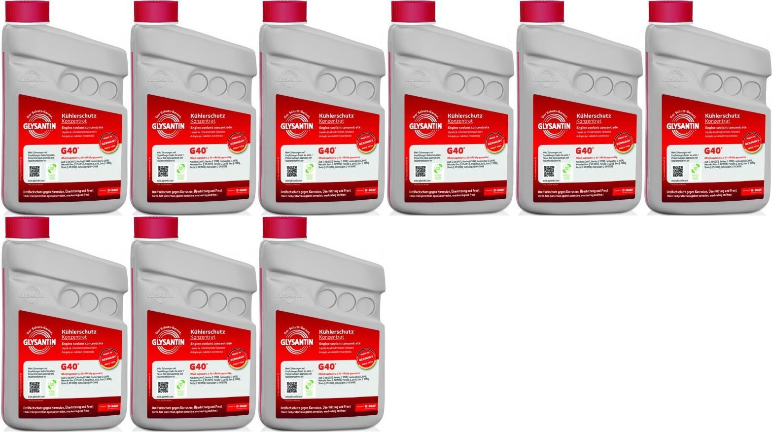 BASF Glysantin G40 Kühlerschutz Konzentrat 1 Liter 9x 1l = 9 Liter