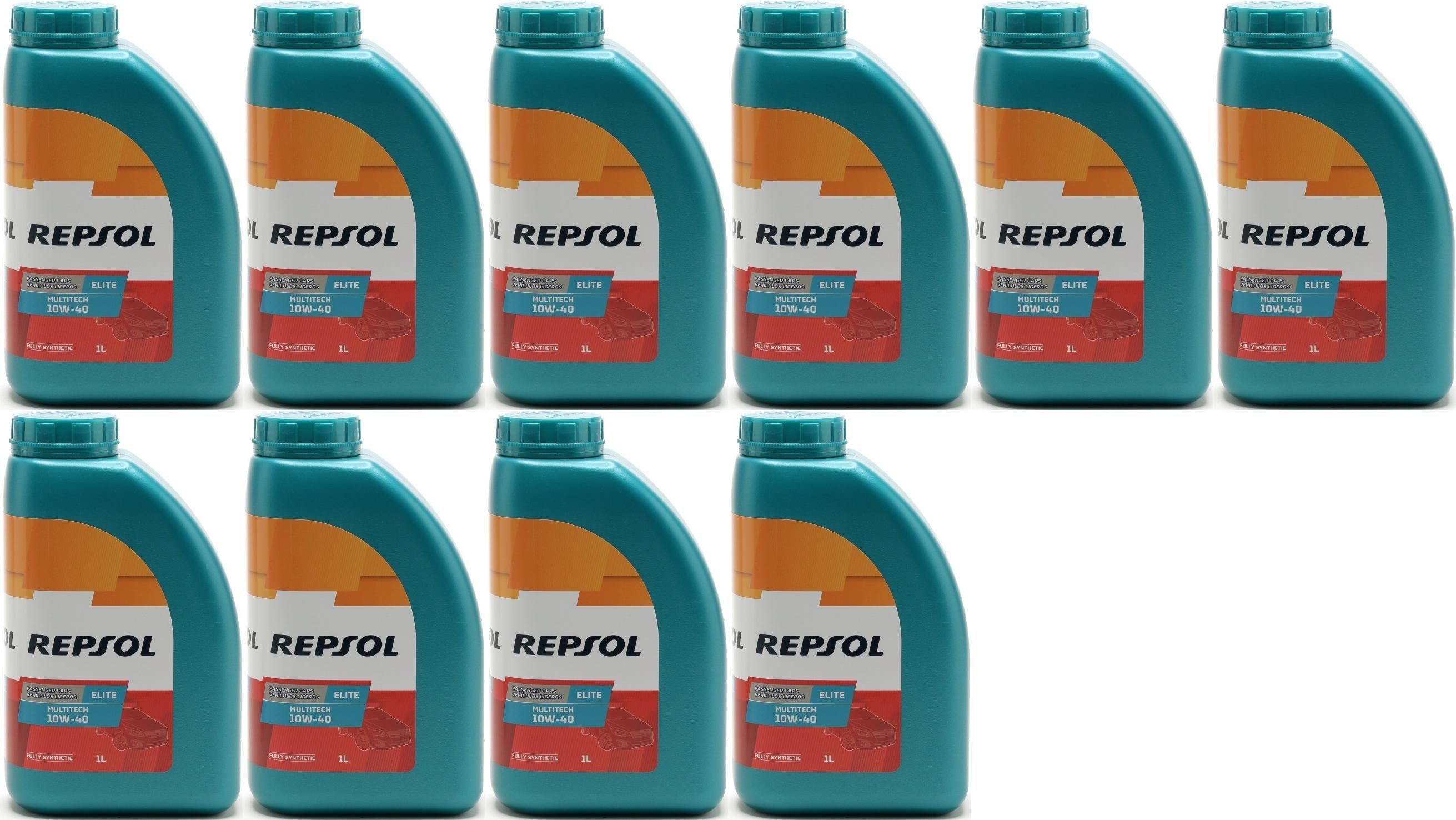 REPSOL ELITE MULTITECH 10W-40 10x 1l = 10 Liter