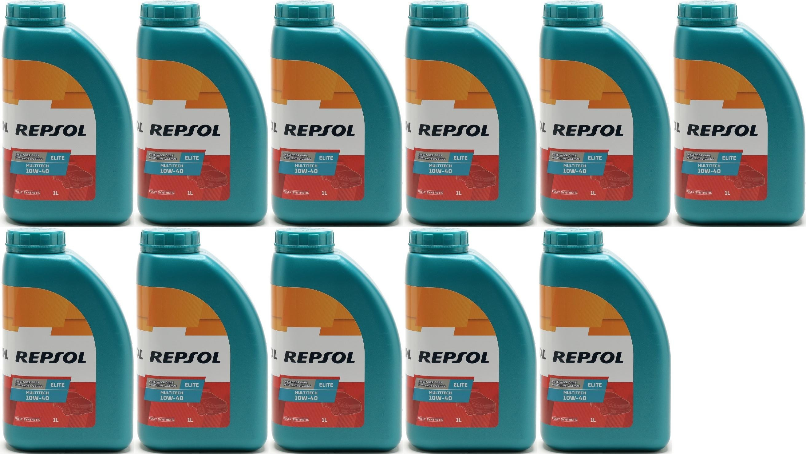 REPSOL ELITE MULTITECH 10W-40 11x 1l = 11 Liter