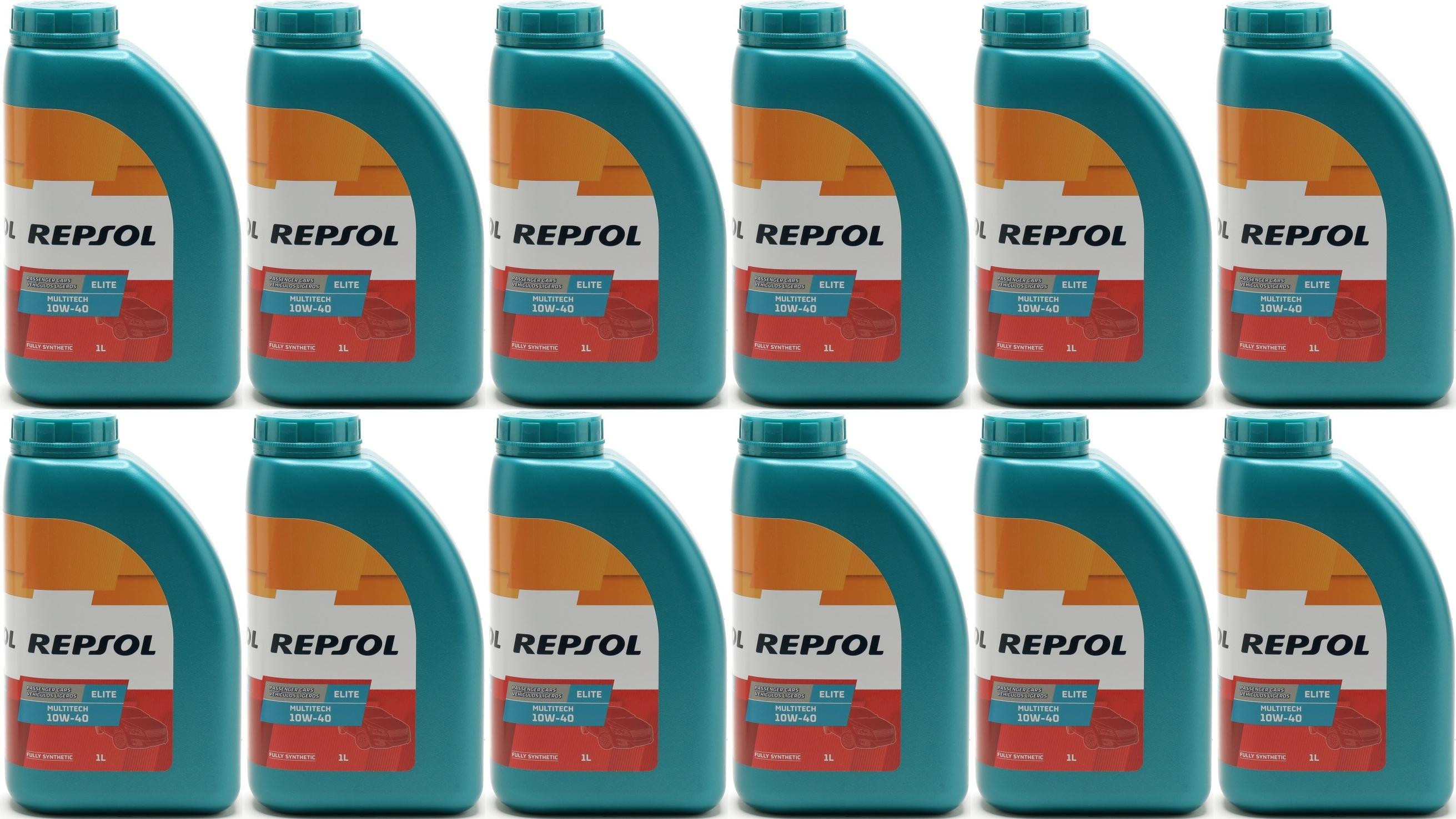 REPSOL ELITE MULTITECH 10W-40 12x 1l = 12 Liter