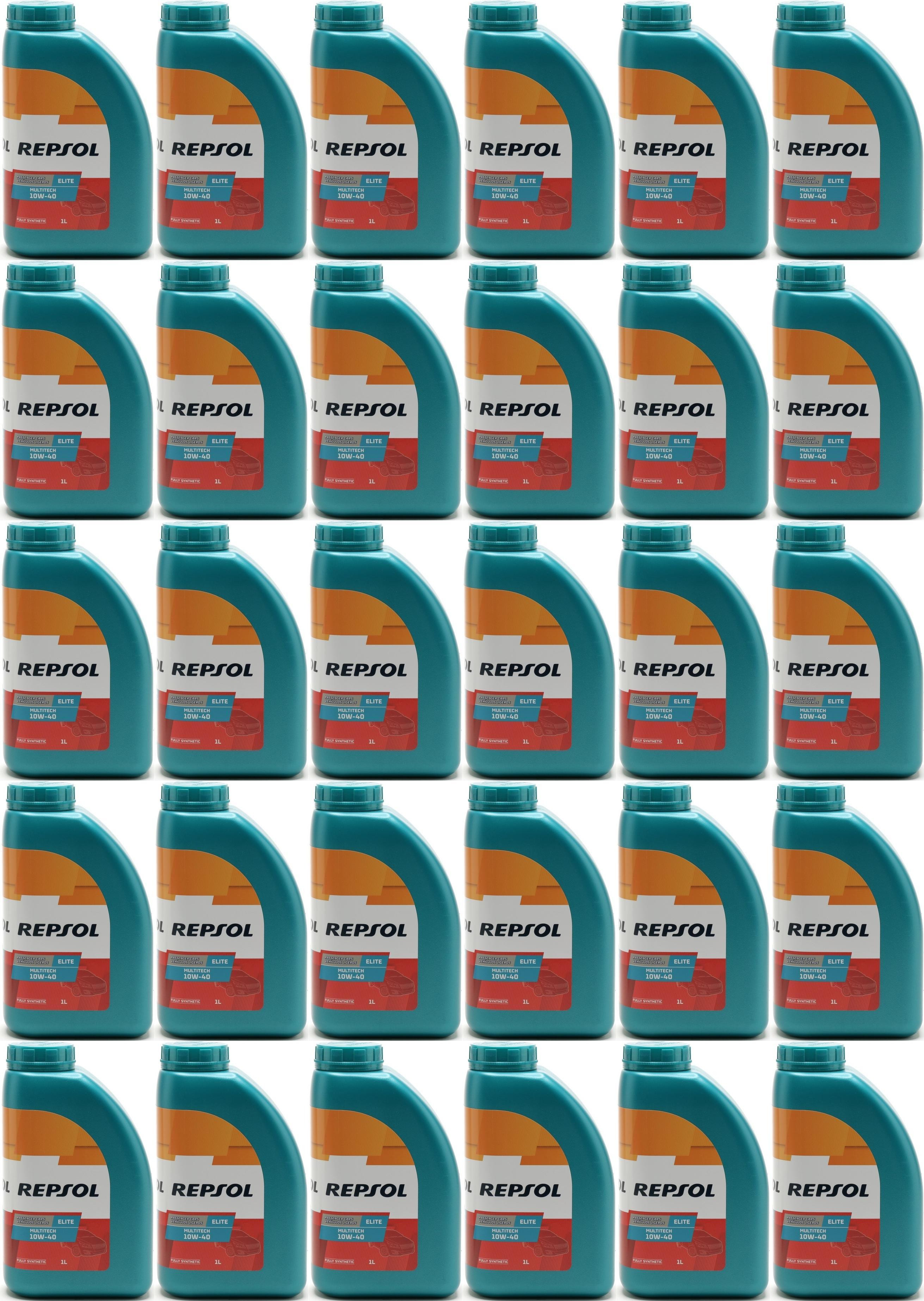REPSOL ELITE MULTITECH 10W-40 30x 1l = 30 Liter