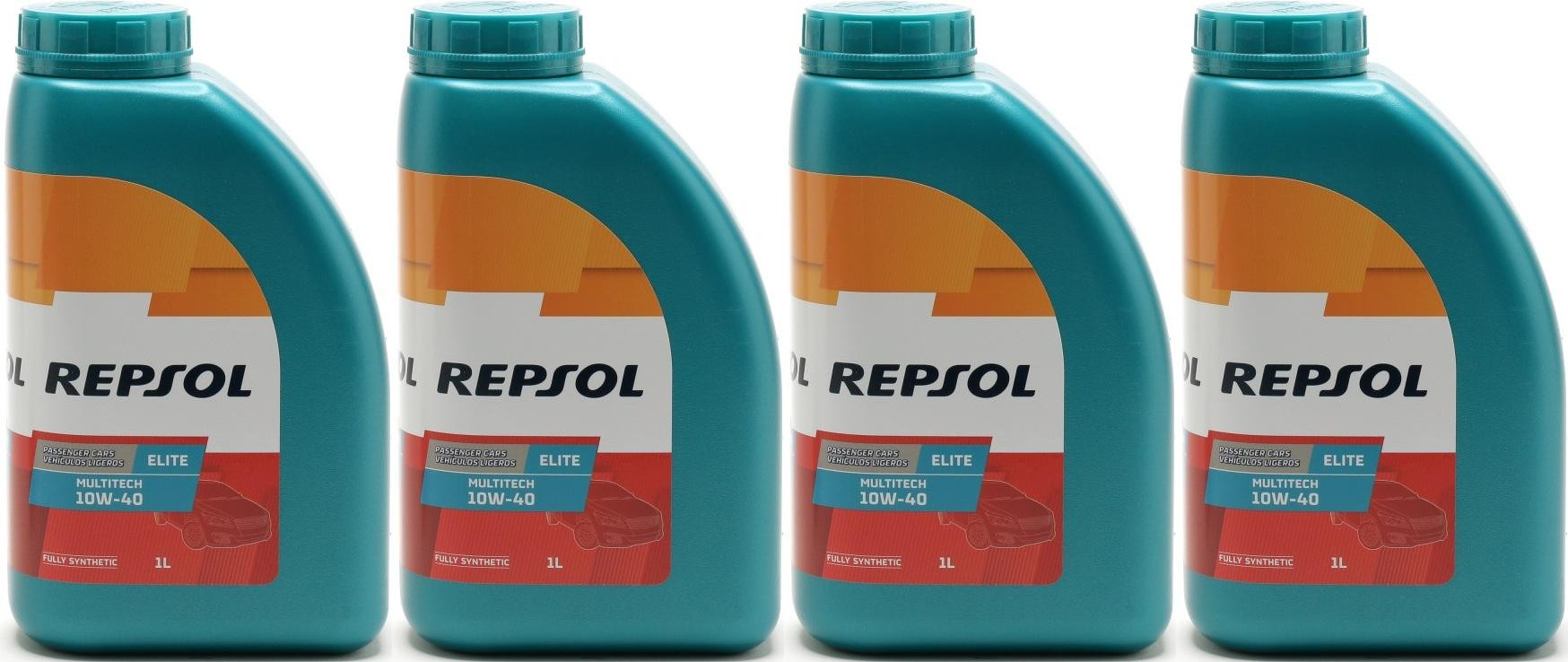 REPSOL ELITE MULTITECH 10W-40 4x 1l = 4 Liter