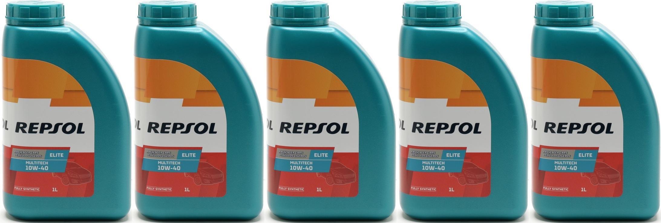 REPSOL ELITE MULTITECH 10W-40 5x 1l = 5 Liter