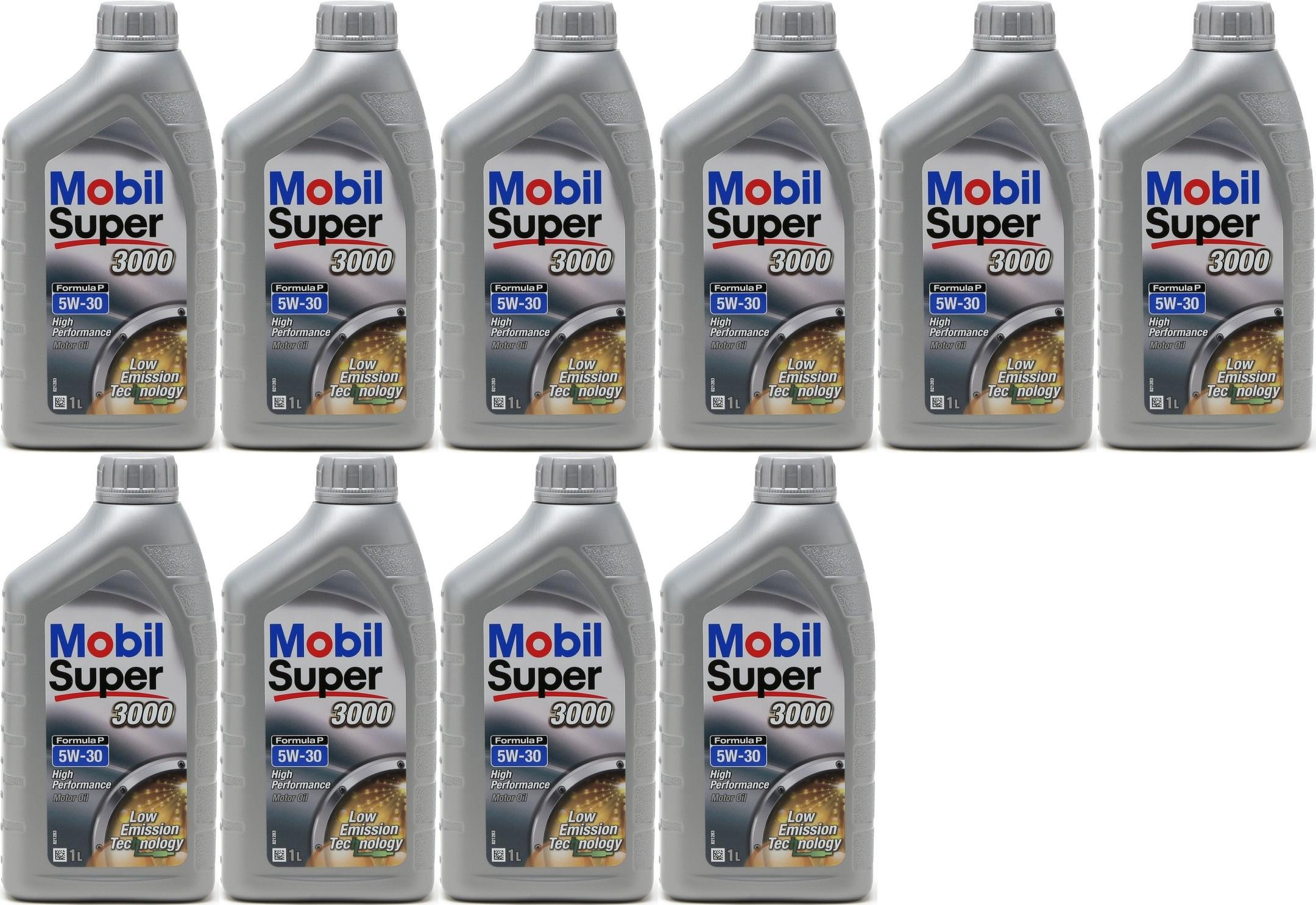 Mobil Super 3000 Formula P 0W-30 Motoröl 10x 1l = 10 Liter