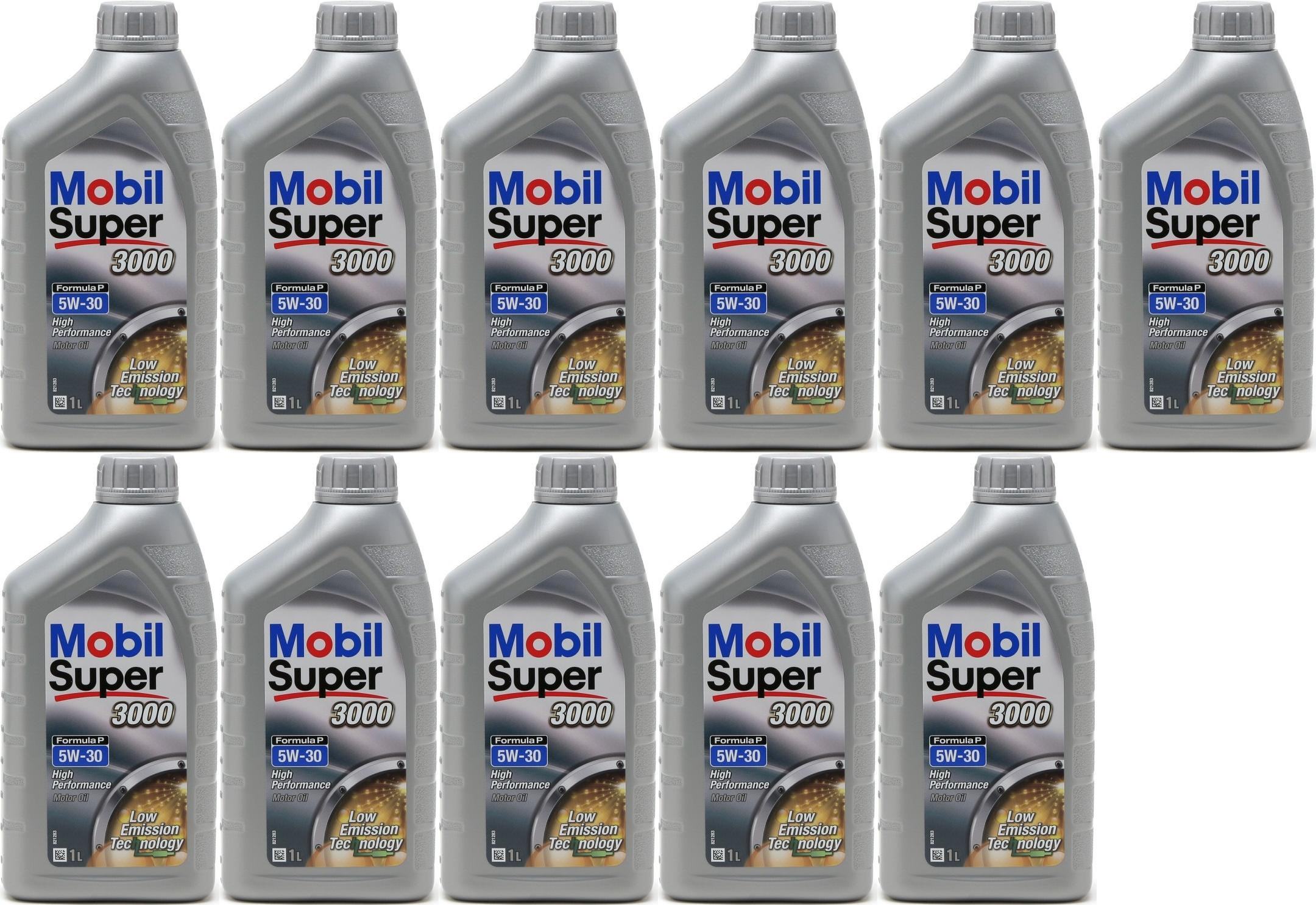 Mobil Super 3000 Formula P 0W-30 Motoröl 11x 1l = 11 Liter