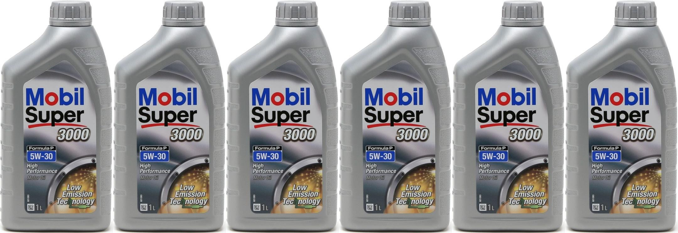 Mobil Super 3000 Formula P 0W-30 Motoröl 6x 1l = 6 Liter