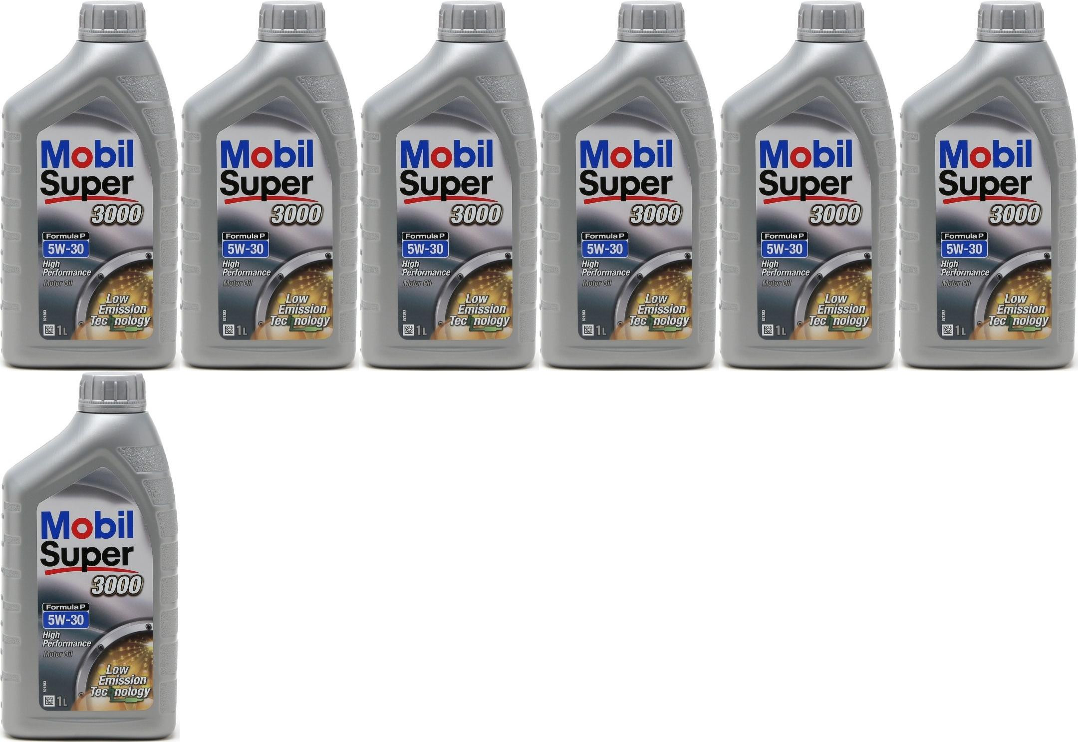 Mobil Super 3000 Formula P 0W-30 Motoröl 7x 1l = 7 Liter
