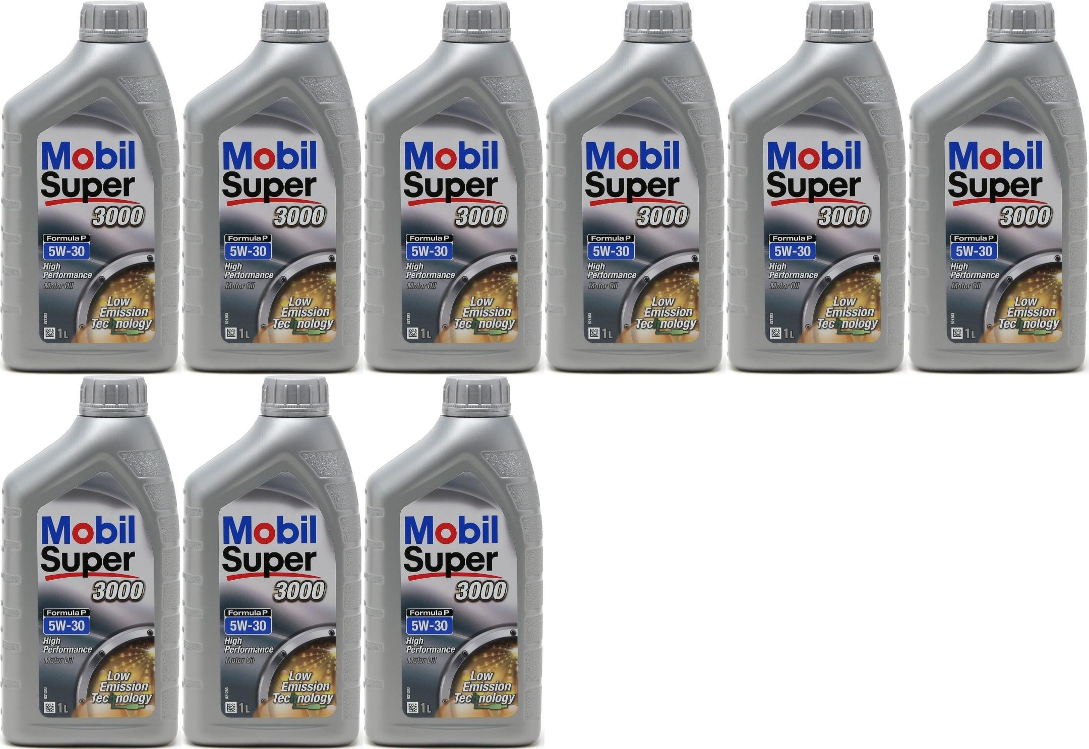 Mobil Super 3000 Formula P 0W-30 Motoröl 9x 1l = 9 Liter