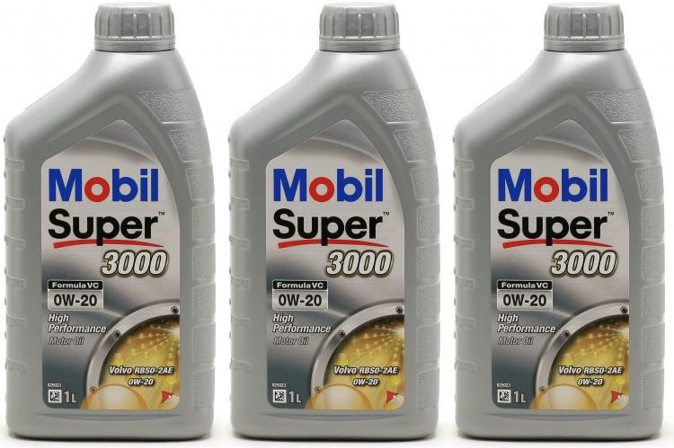 Mobil Super 3000 Formula VC 0W-20 Motoröl 3x 1l = 3 Liter