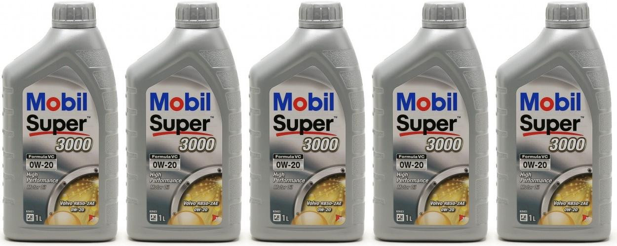 Mobil Super 3000 Formula VC 0W-20 Motoröl 5x 1l = 5 Liter