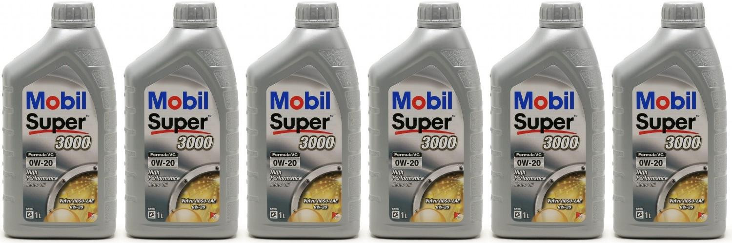 Mobil Super 3000 Formula VC 0W-20 Motoröl 6x 1l = 6 Liter
