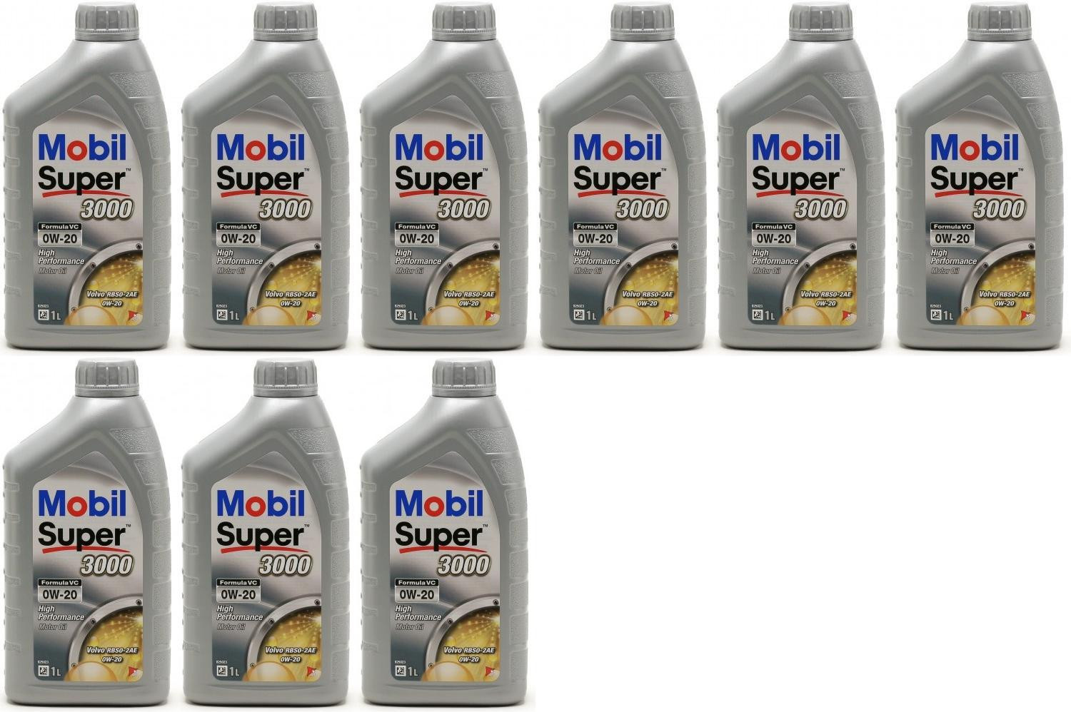 Mobil Super 3000 Formula VC 0W-20 Motoröl 9x 1l = 9 Liter