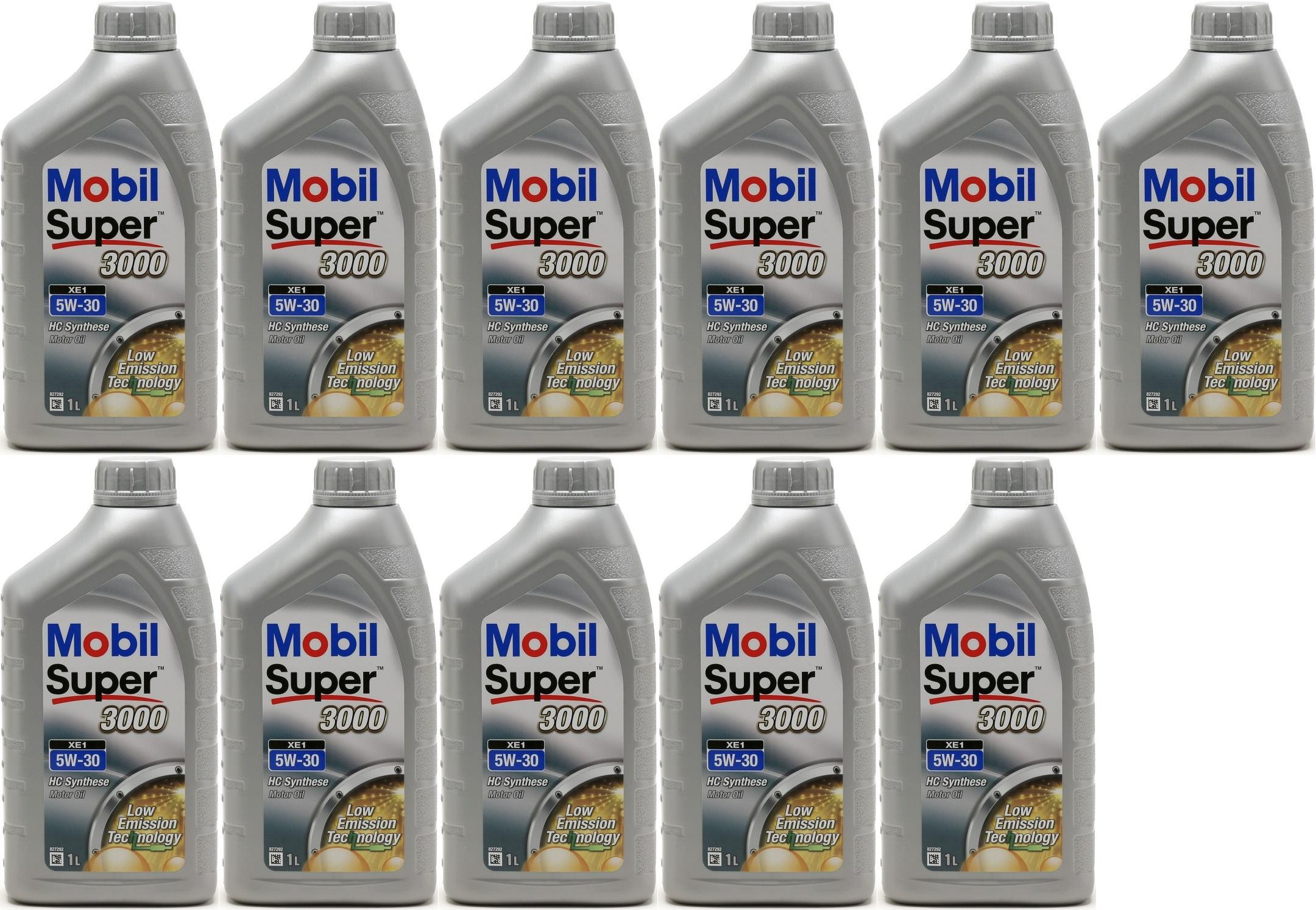 Mobil Super 3000 Formula XE X1 5W-30 Motoröl (BMW LL0-4)1l 11x 1l = 11 Liter